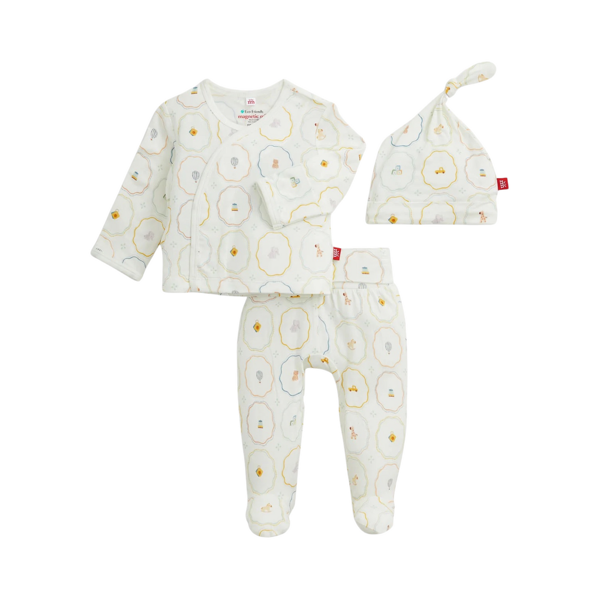 Newborn Nursery Magic Cream Kimono Set