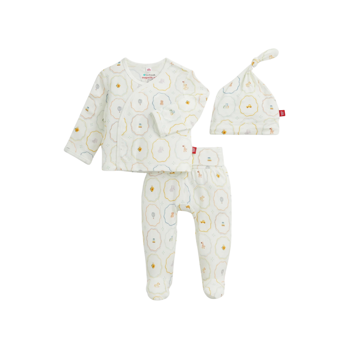 Newborn Nursery Magic Cream Kimono Set
