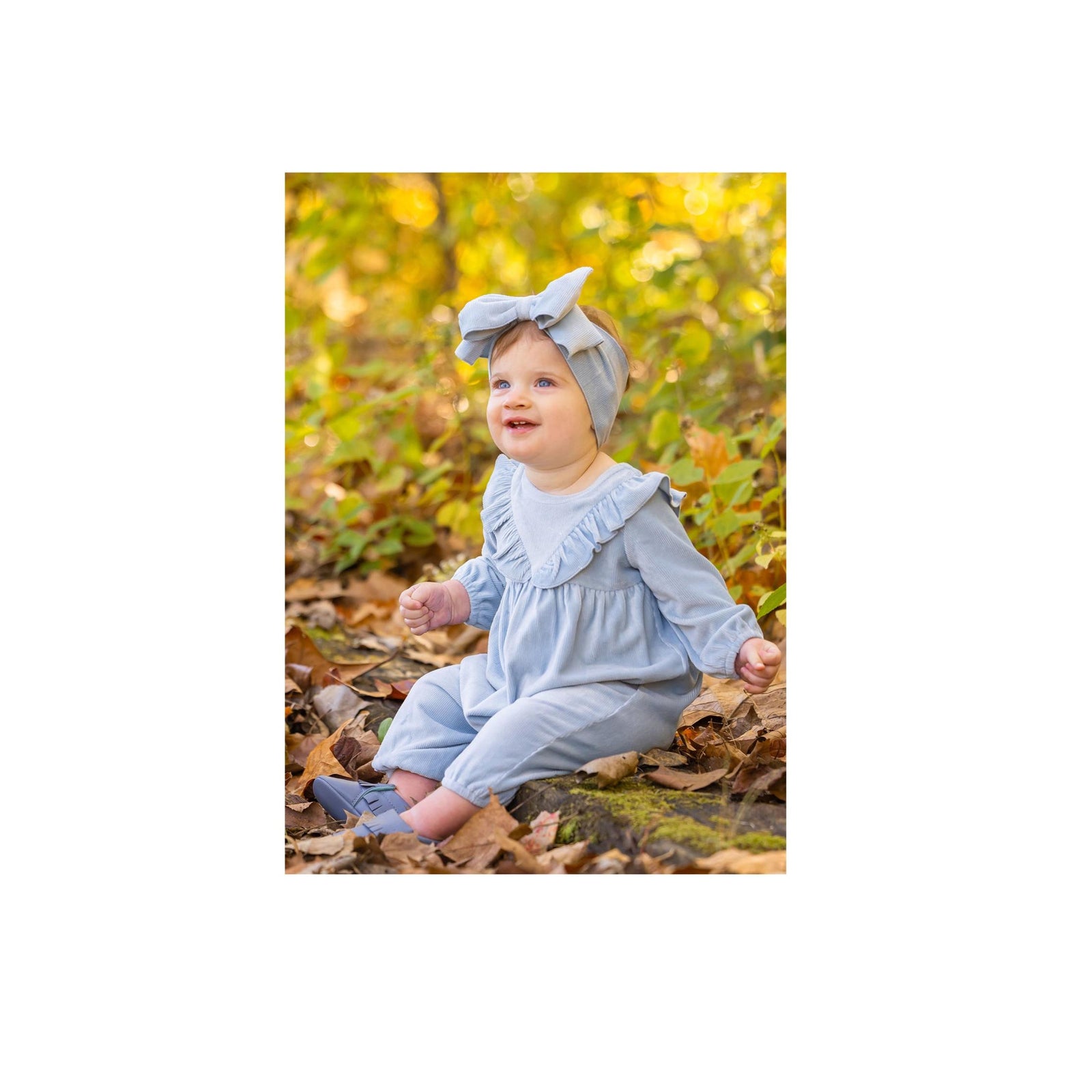 Blair Dusty Blue Bow Headband