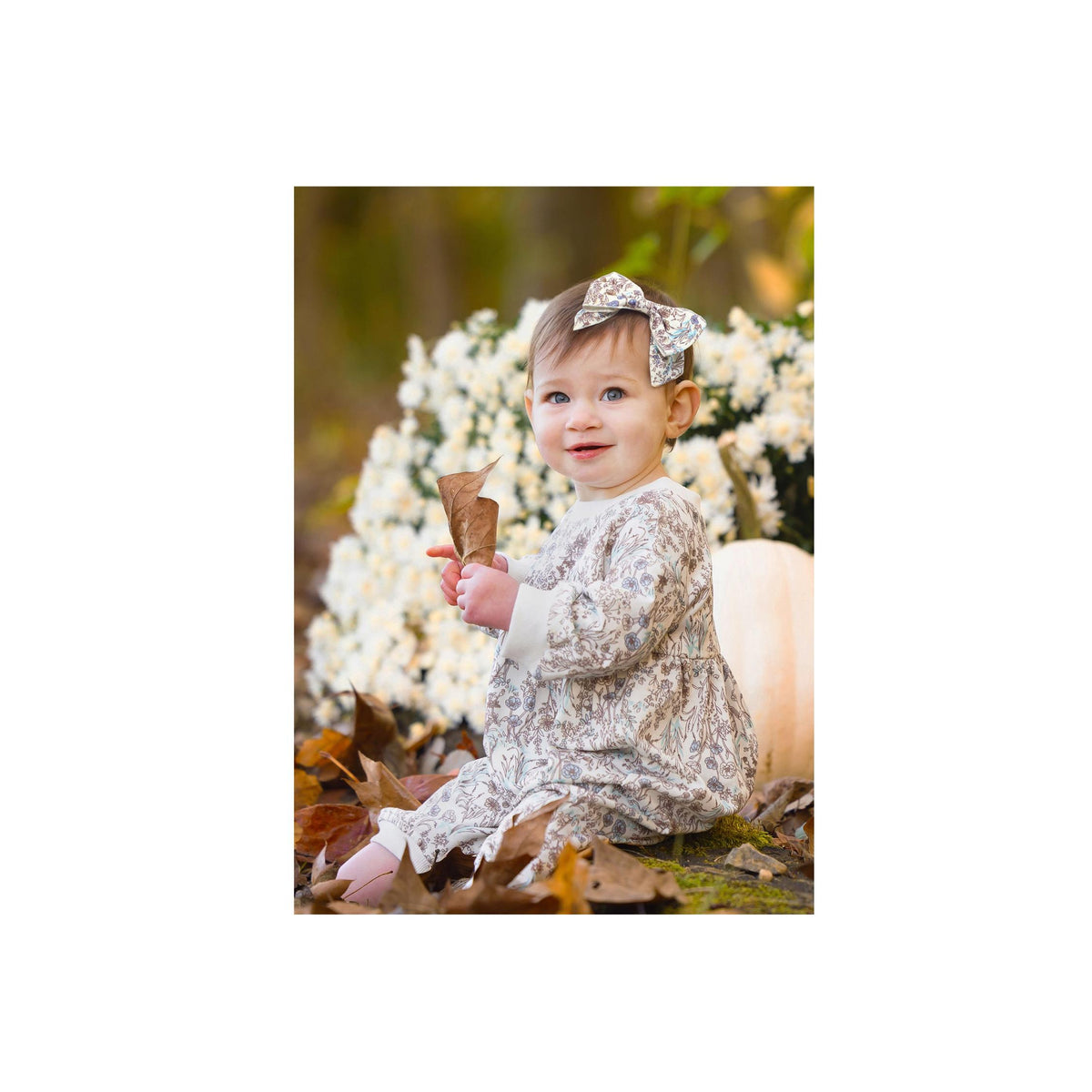 Meadow Floral Print Bow Headband