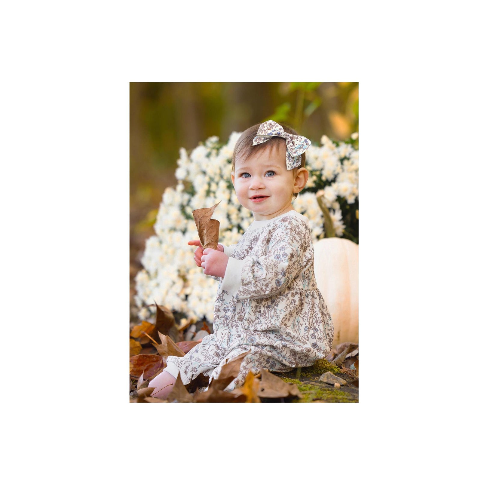 Meadow Floral Print Bow Headband