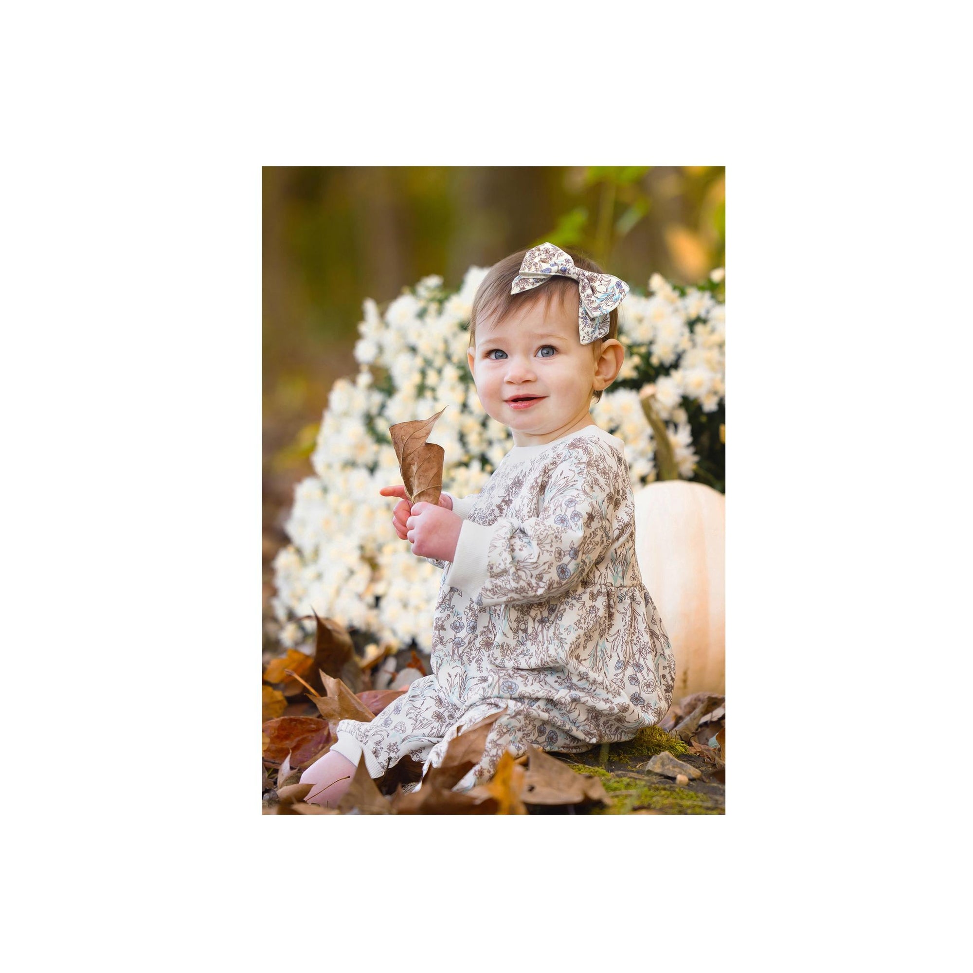 Meadow Floral Print Bow Headband