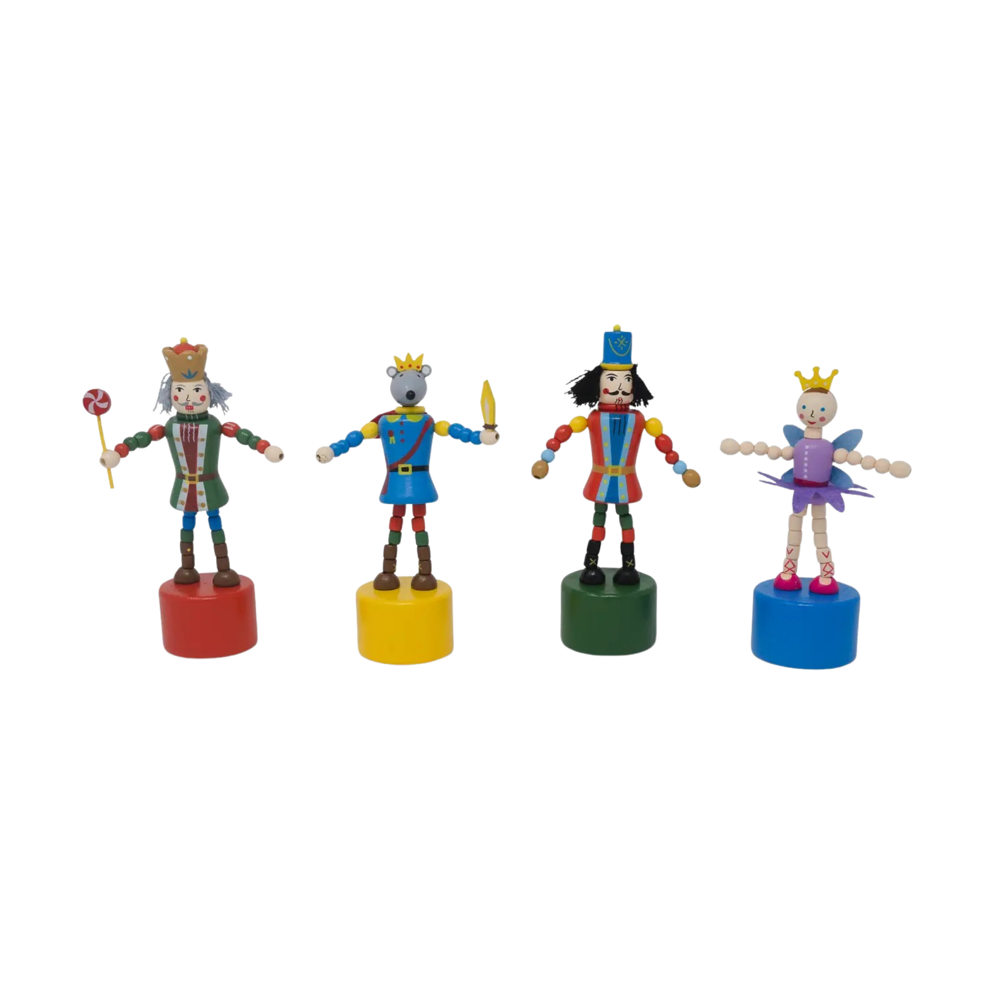 Nutcracker Christmas Push Puppets