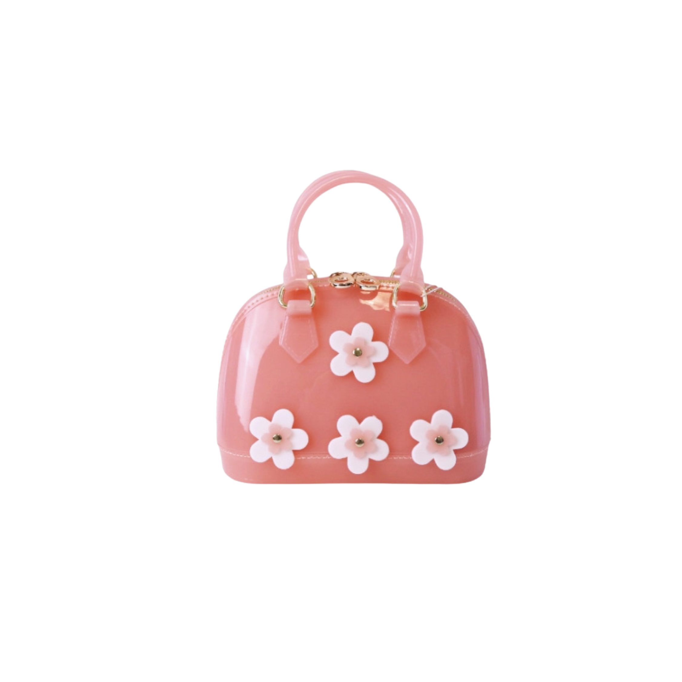 Floral Jelly Bowling Bag in Pink - Tadpoles and Tiddlers