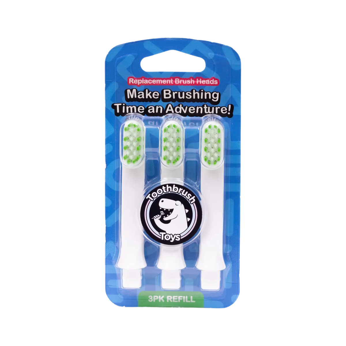 3-Pack Green Replacements Brush Heads