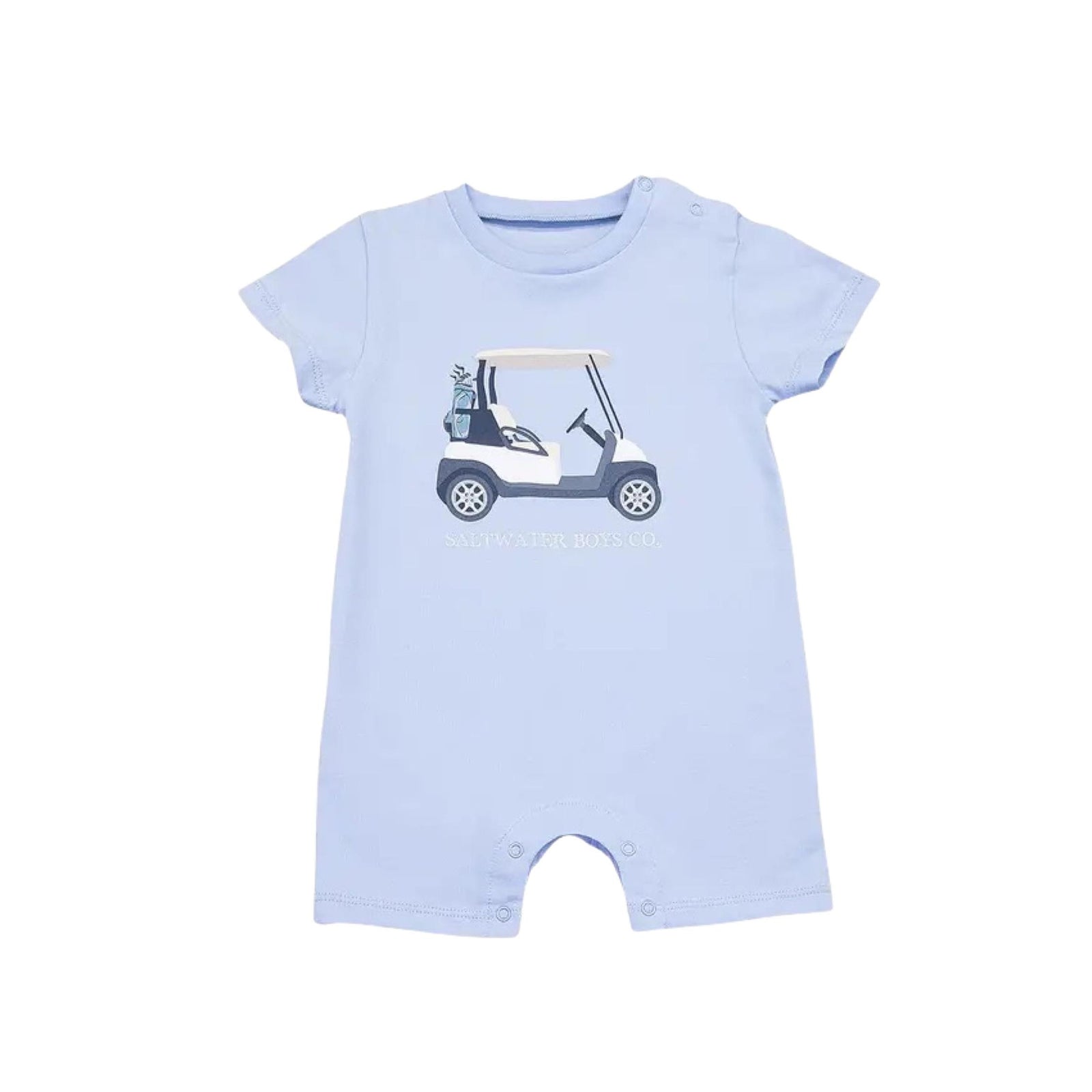Golf Cart Short Sleeve Baby Boy Romper