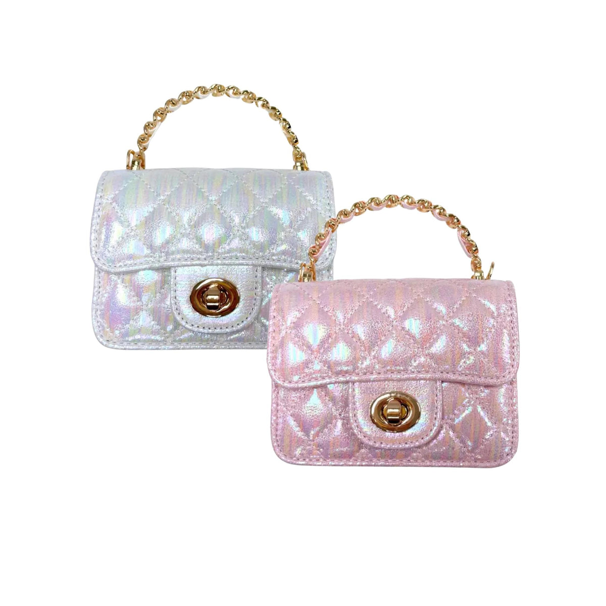 Shiny Quilted Purse