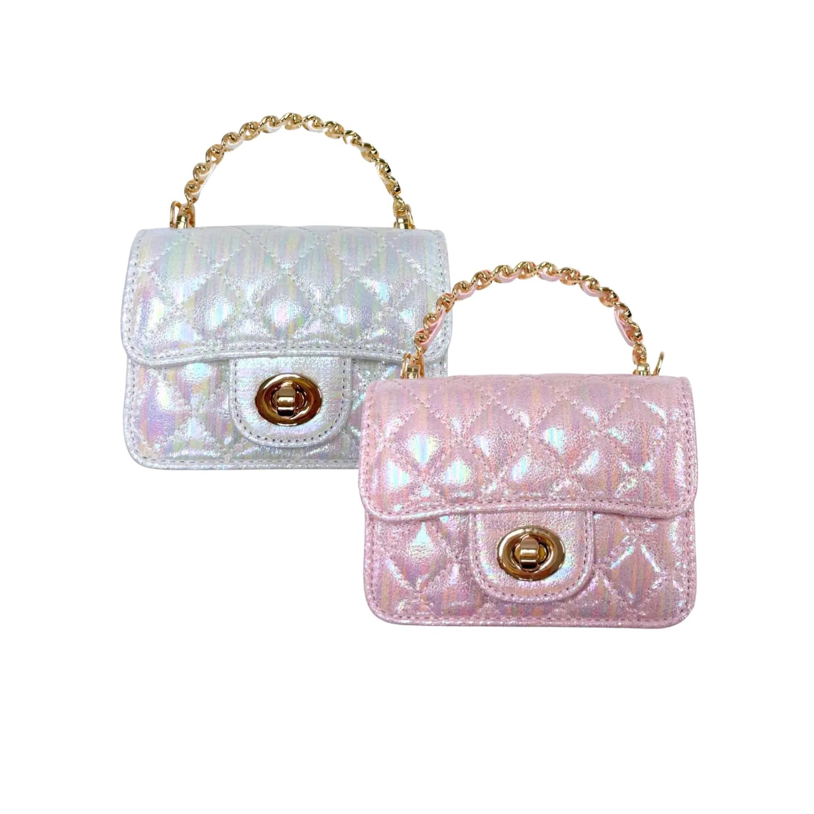 Shiny Quilted Purse