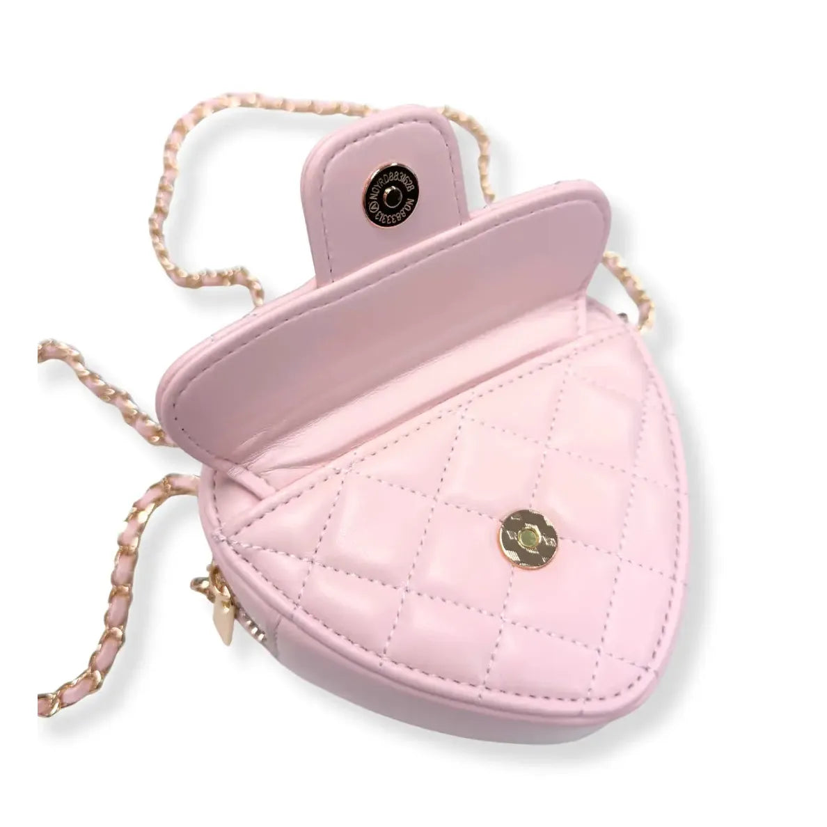 Quilted Cross Body Heart Purse