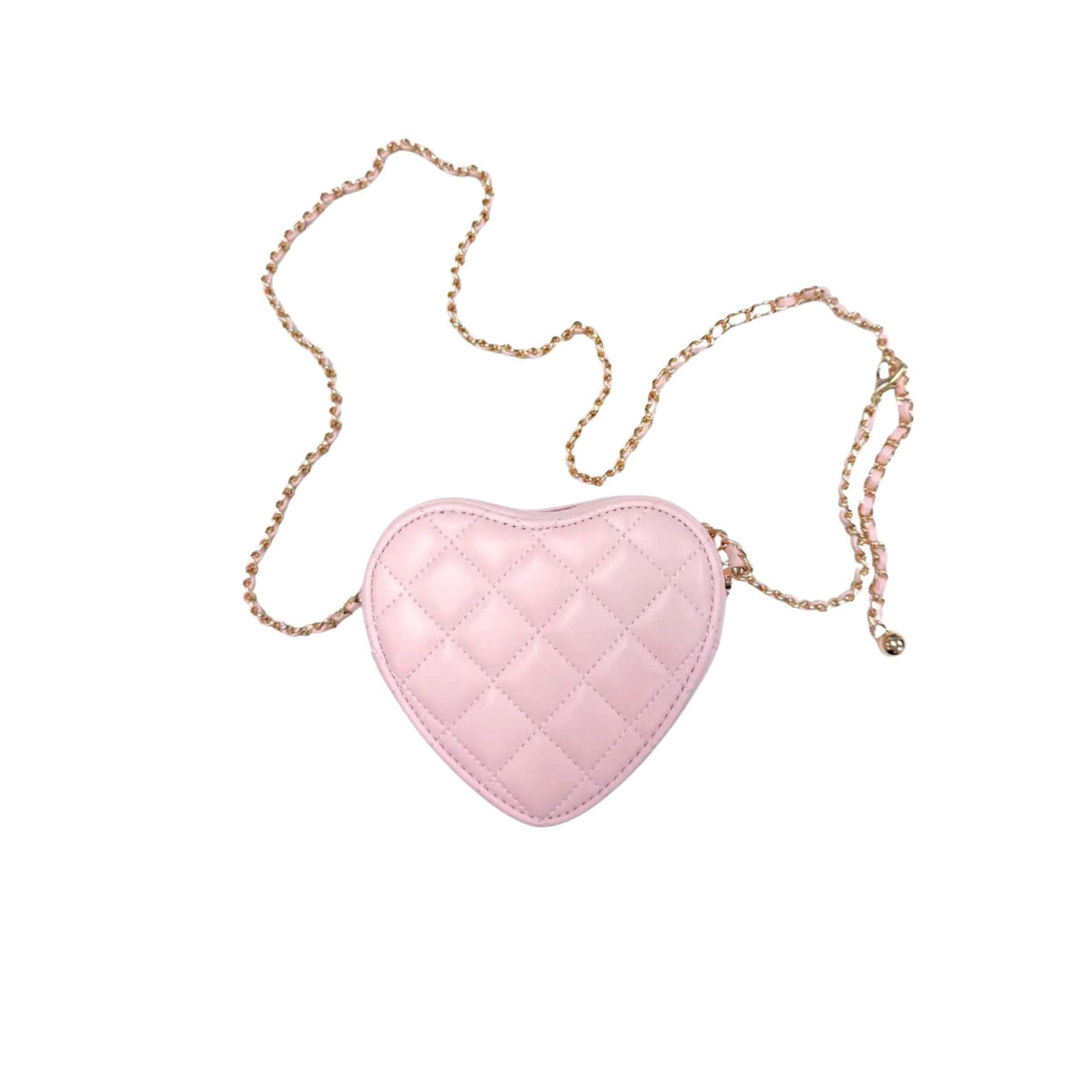 Quilted Cross Body Heart Purse