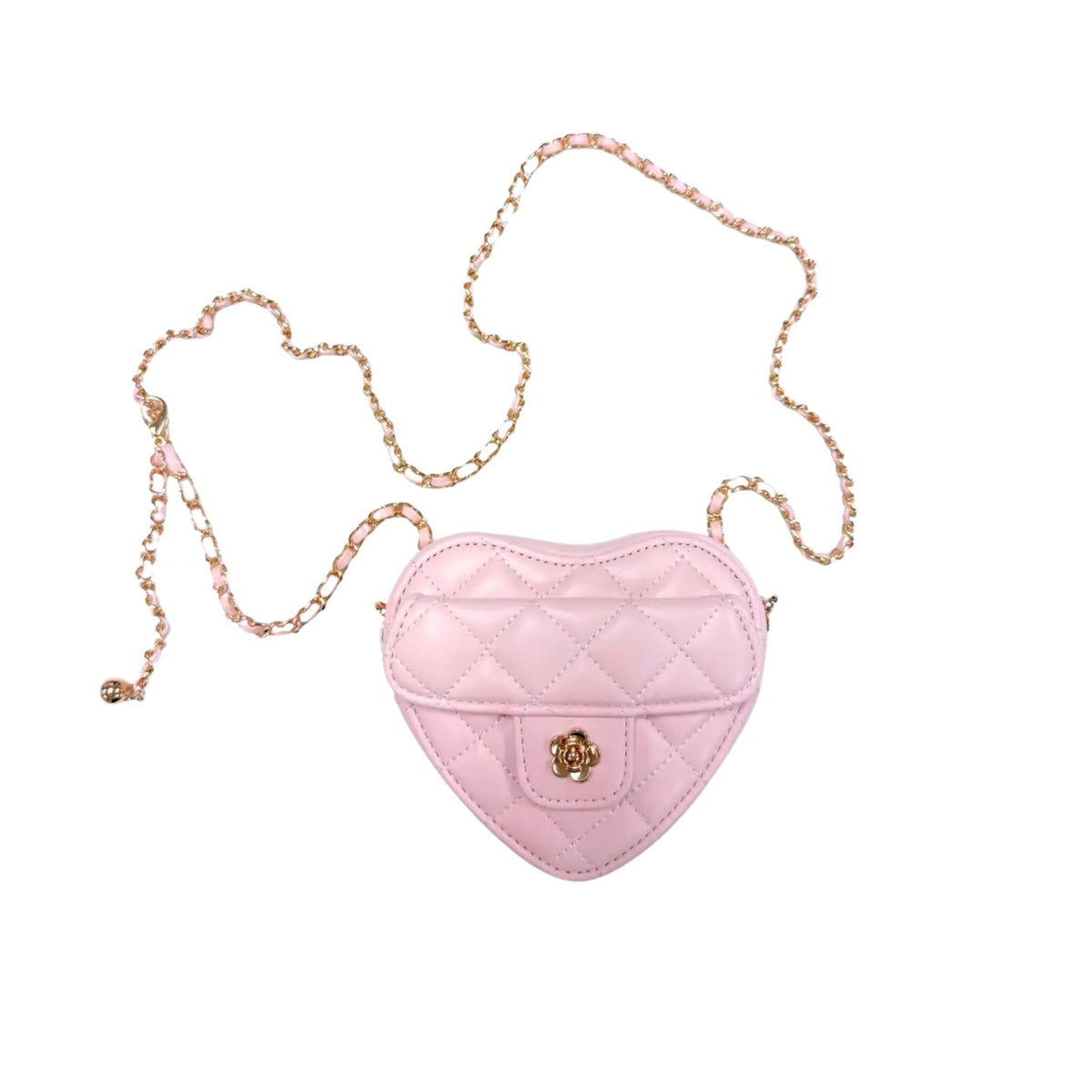 Quilted Cross Body Heart Purse