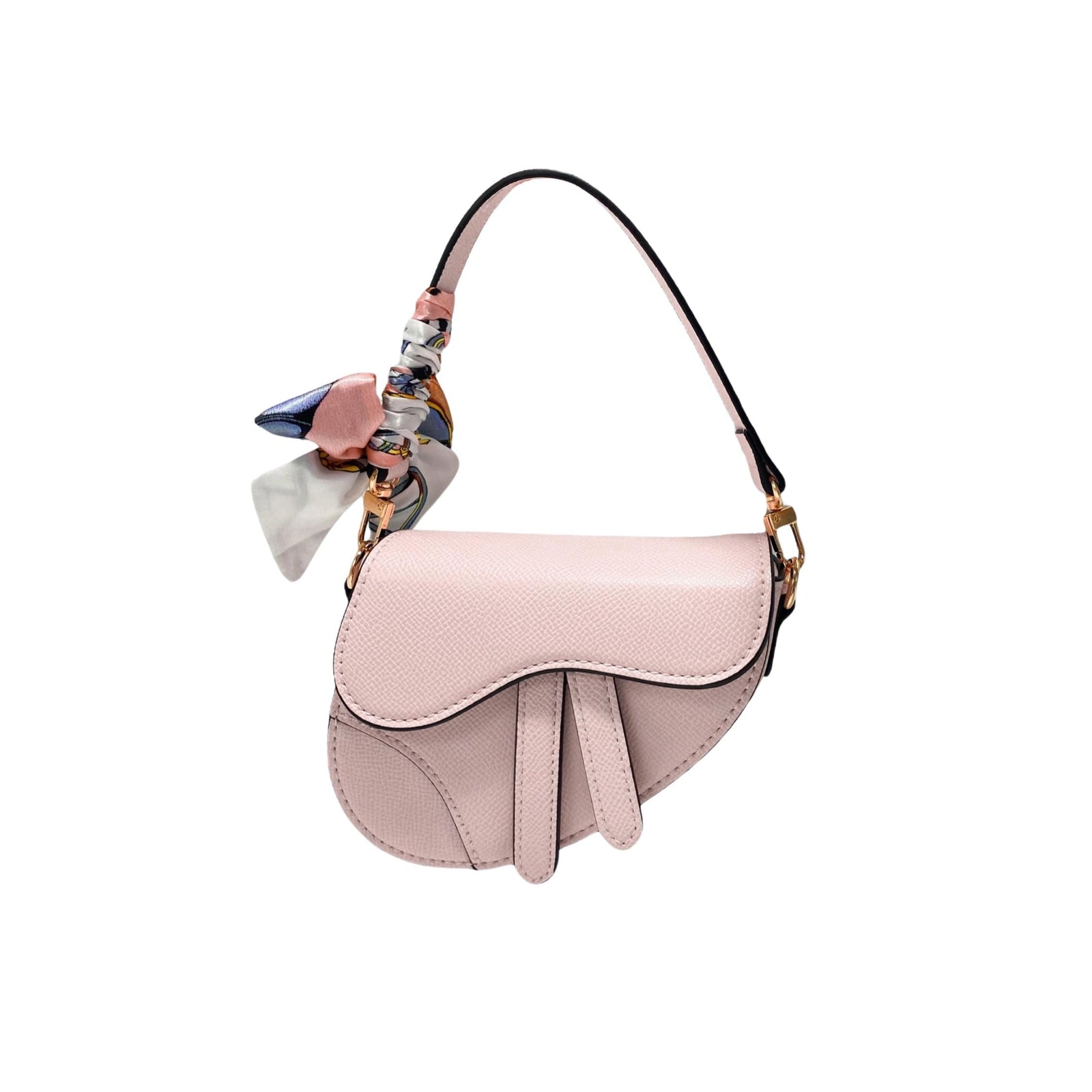 Pink Saddle Bag w/Scarf
