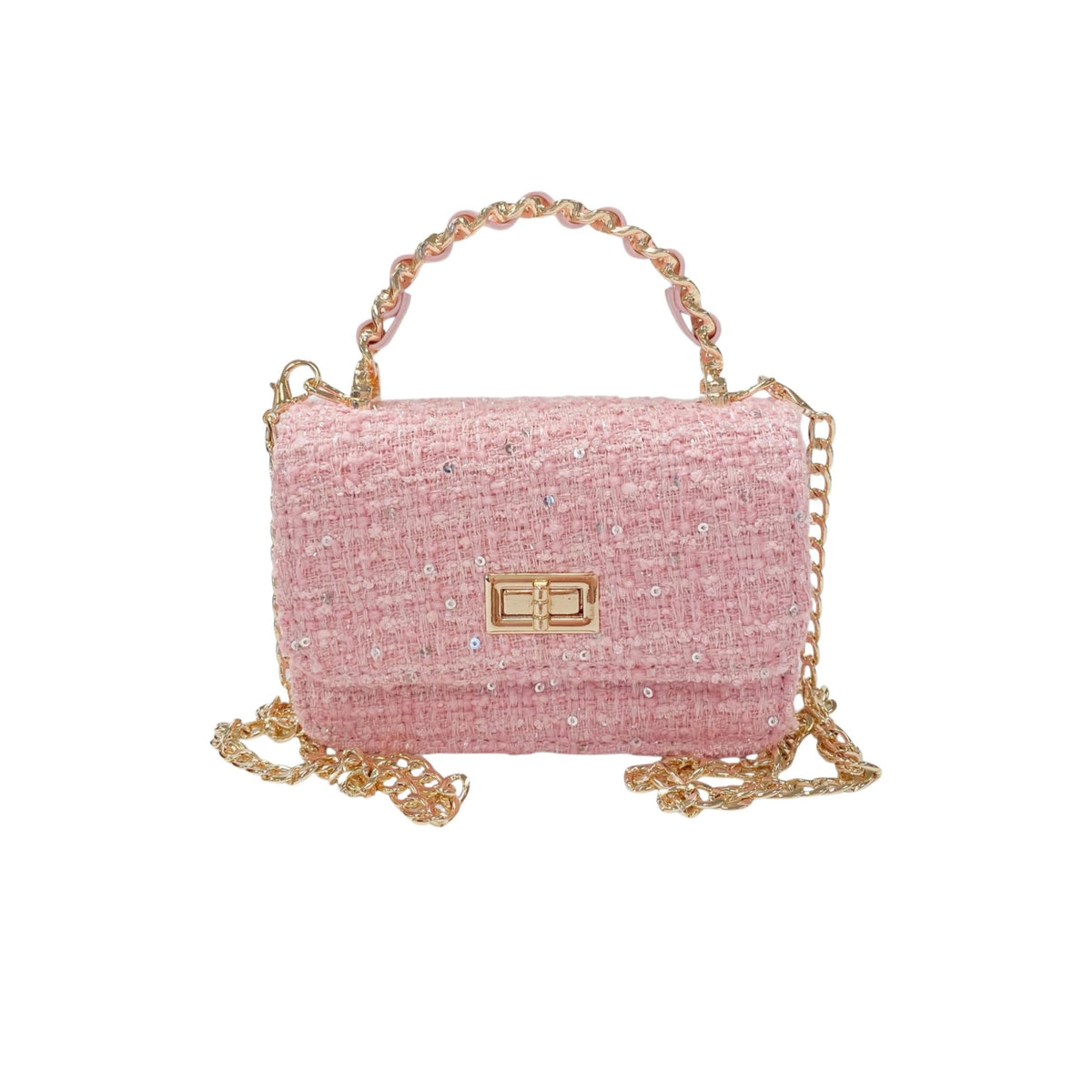 Tweed Sparkle Sequin Purse