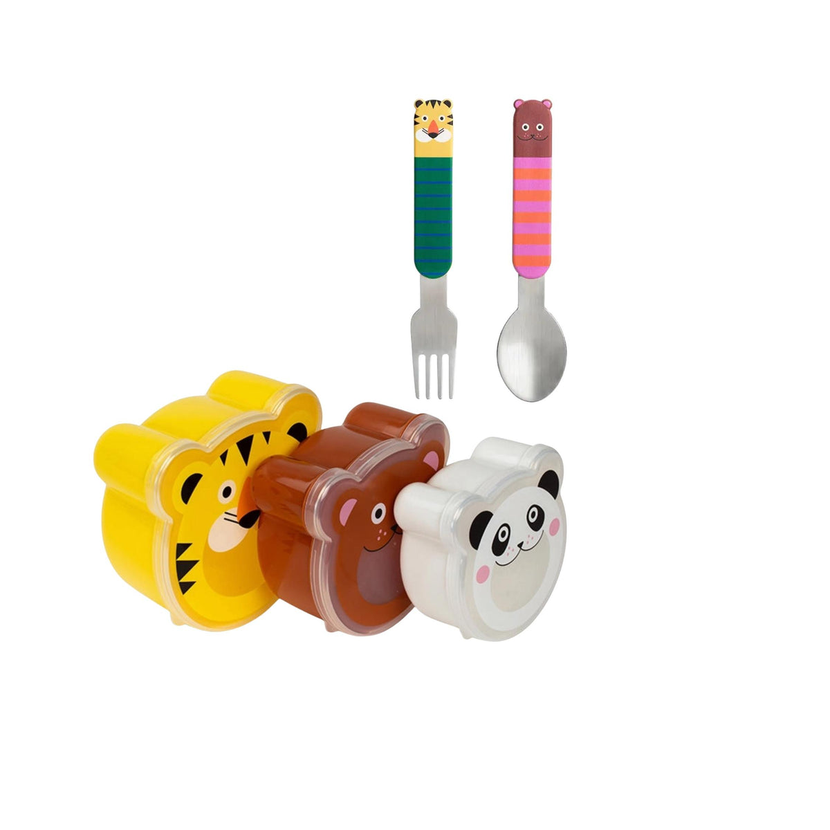 Munch Mates Toddler Stainless Steel Fork & Spoon