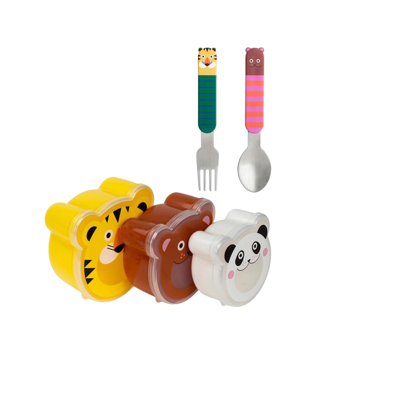 Munch Mates Toddler Stainless Steel Fork & Spoon
