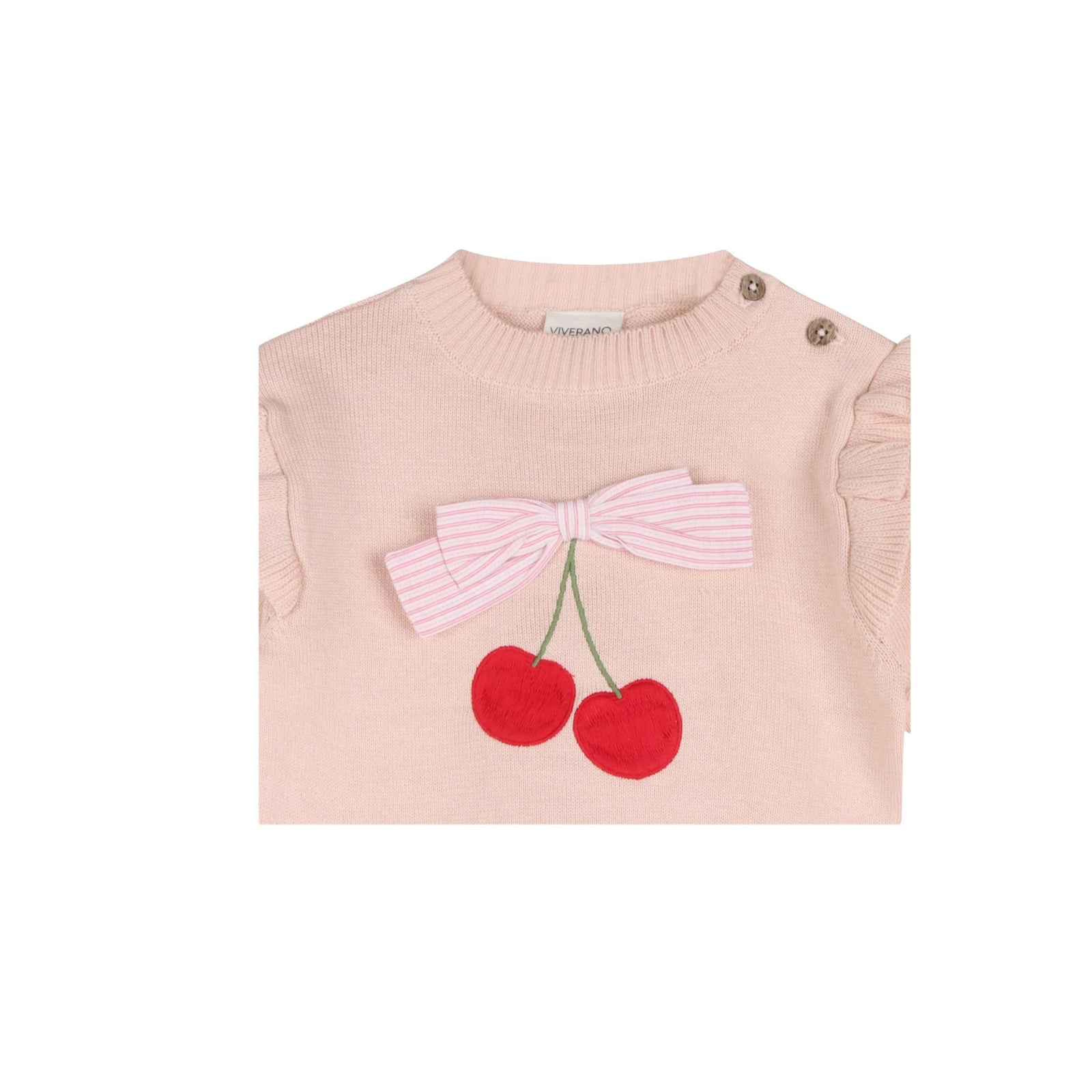 Cherry Bow Knit Sweater & Pant Set