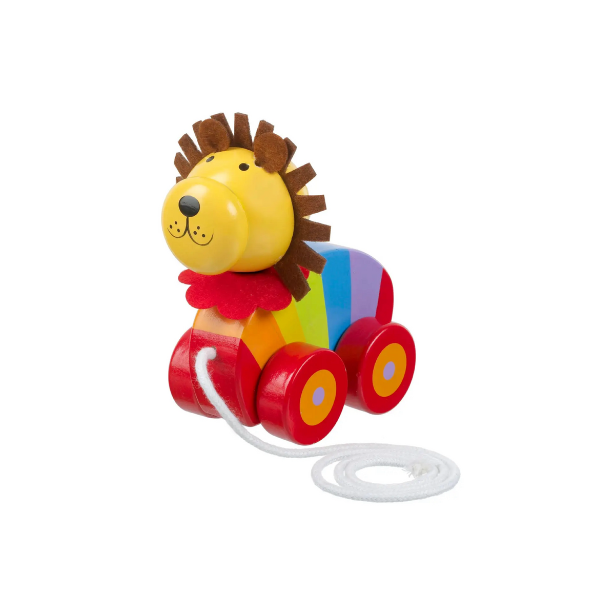 Lion Wooden Pull Along Toy