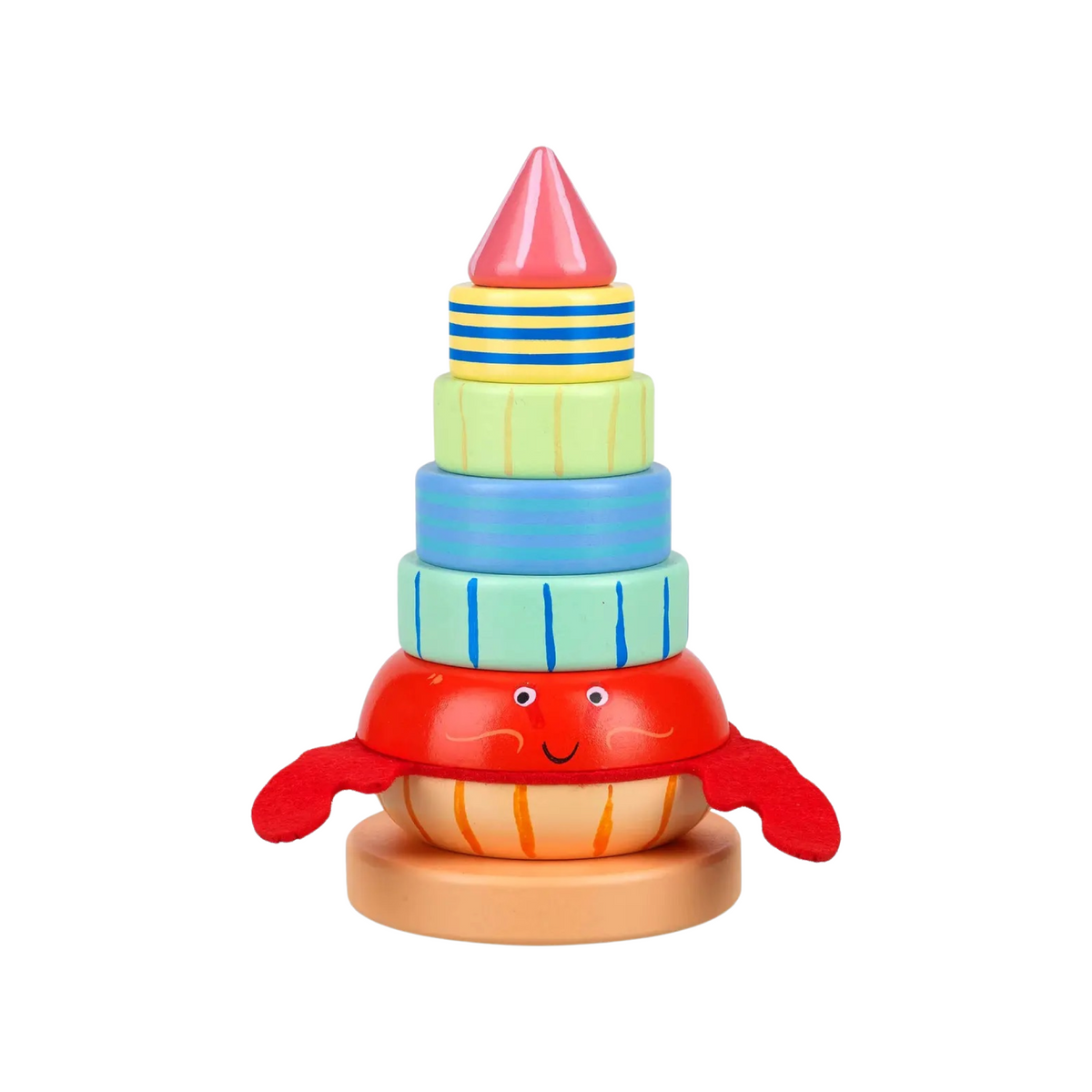 Hermit Crab Wooden Stacking Ring