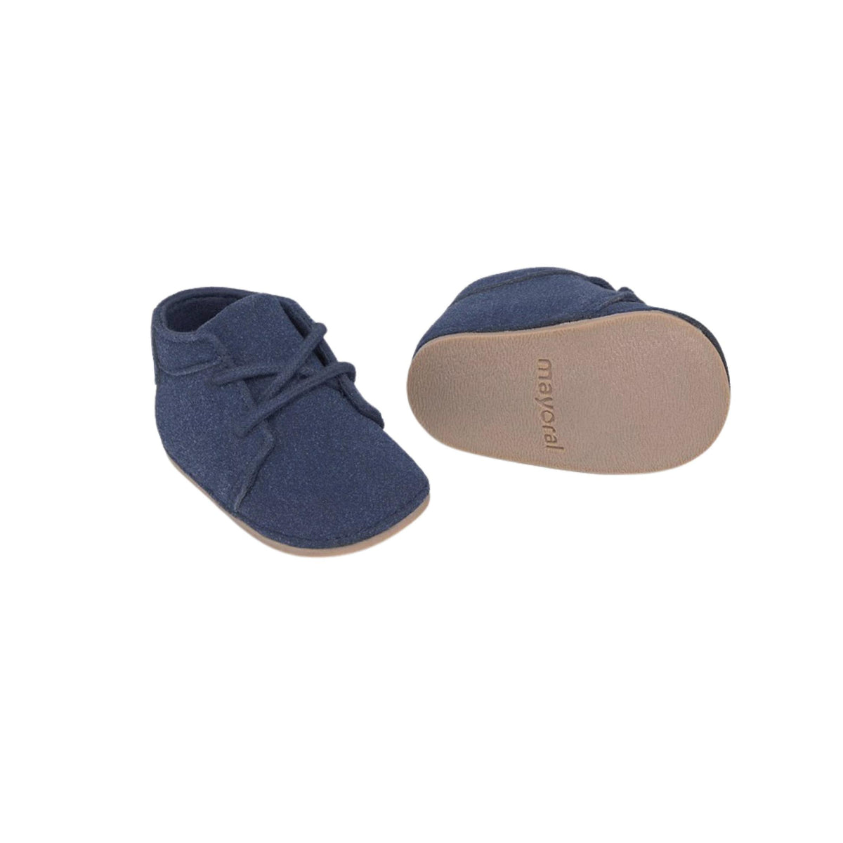 Layette Baby Boy Navy Crib Shoes