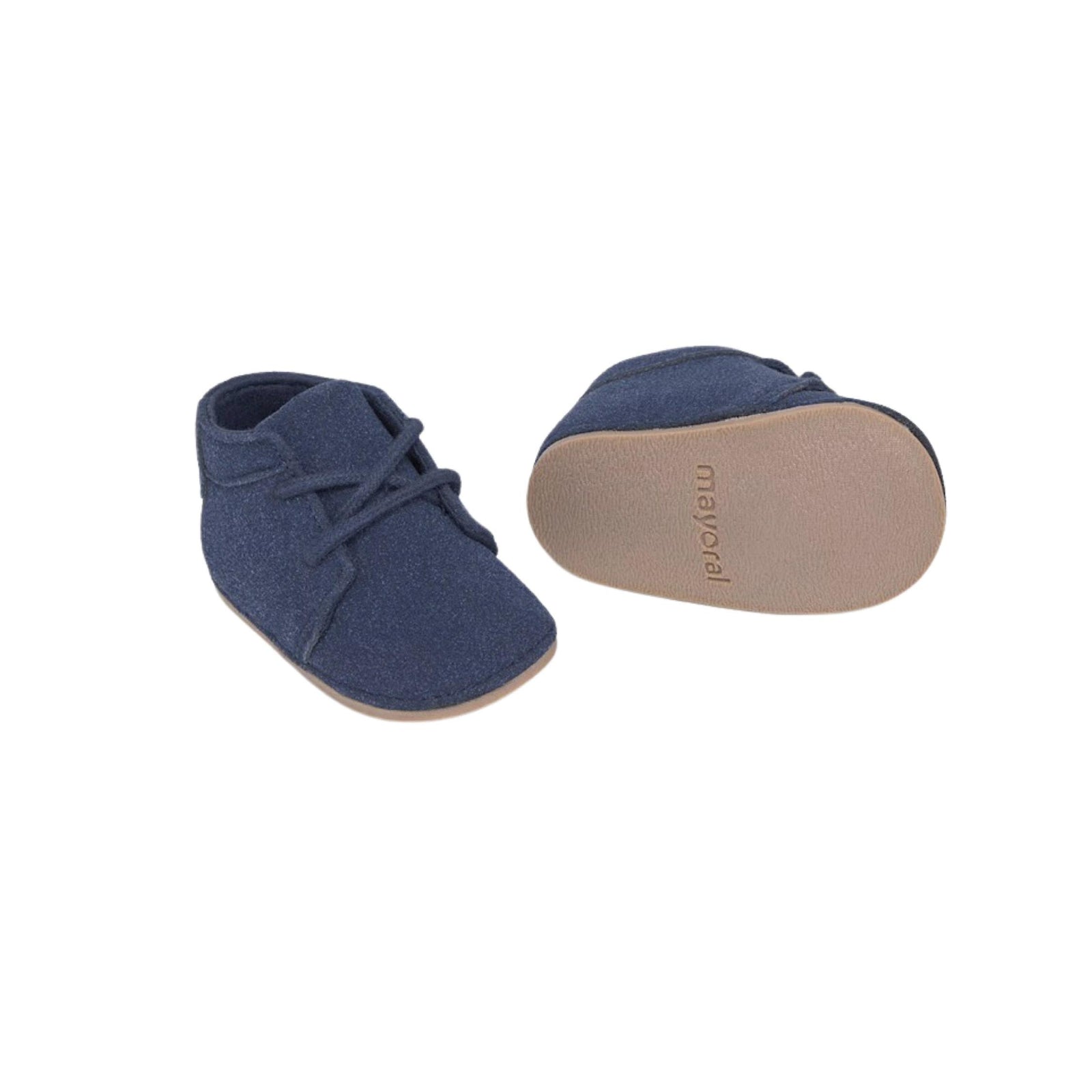 Layette Baby Boy Navy Crib Shoes
