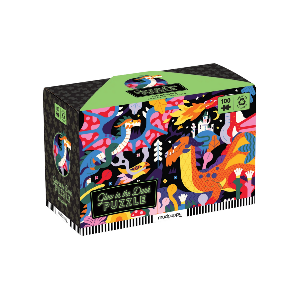 Dragons 100 Piece Glow In The Dark Puzzle