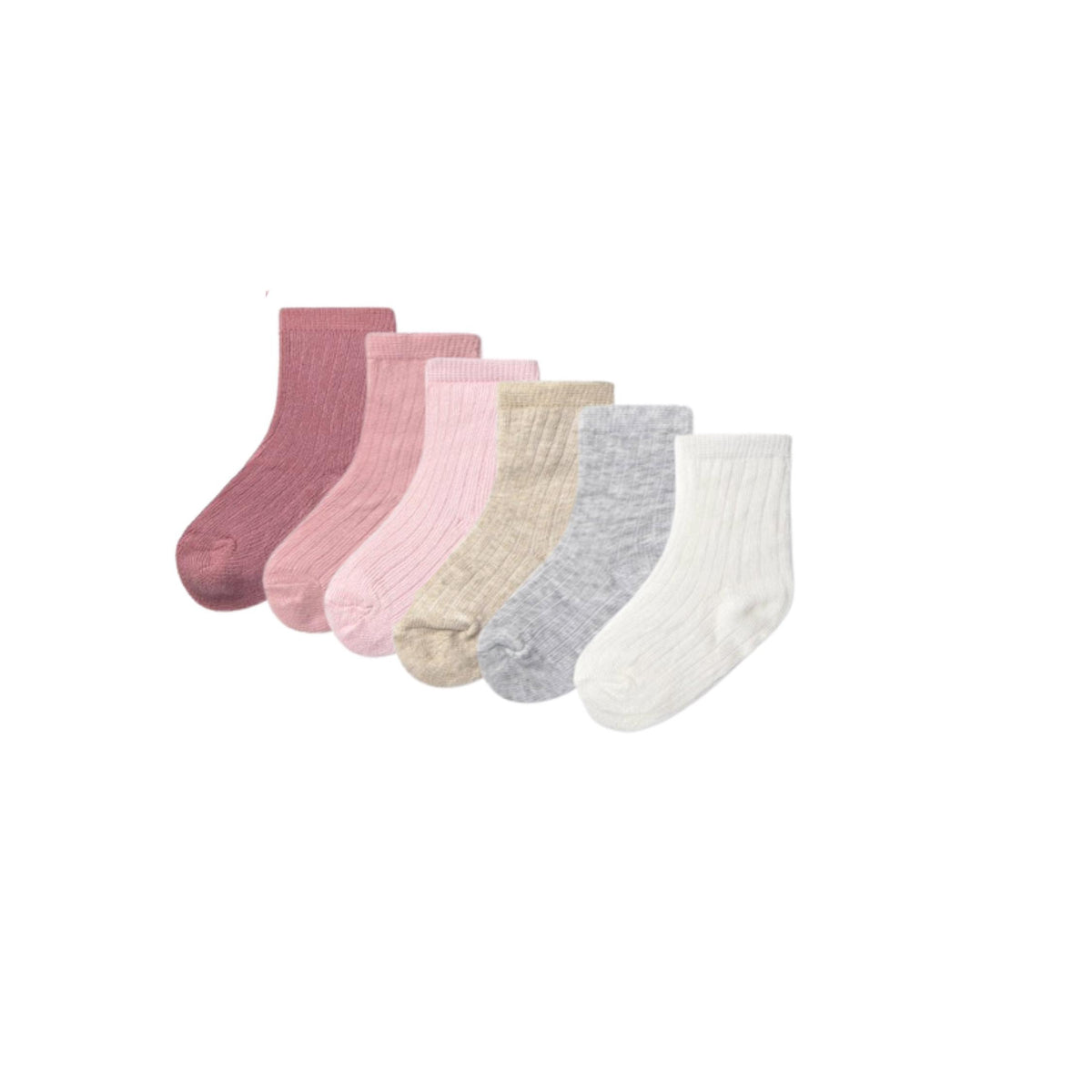 Layette Baby Socks - 6 Pack
