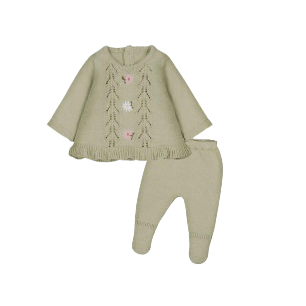 Bayleaf 2-Piece Knit Sweater Layette Set