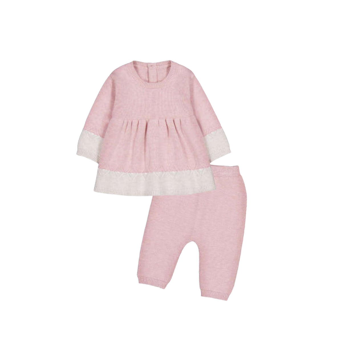 Baby Girl Rose Pink 2-Piece Legging Layette Set