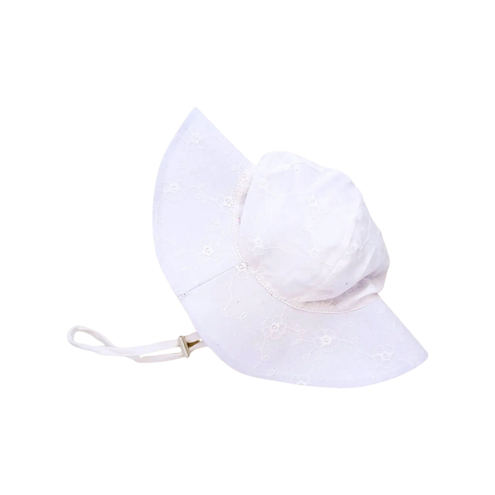 Embroidered White Sunhat
