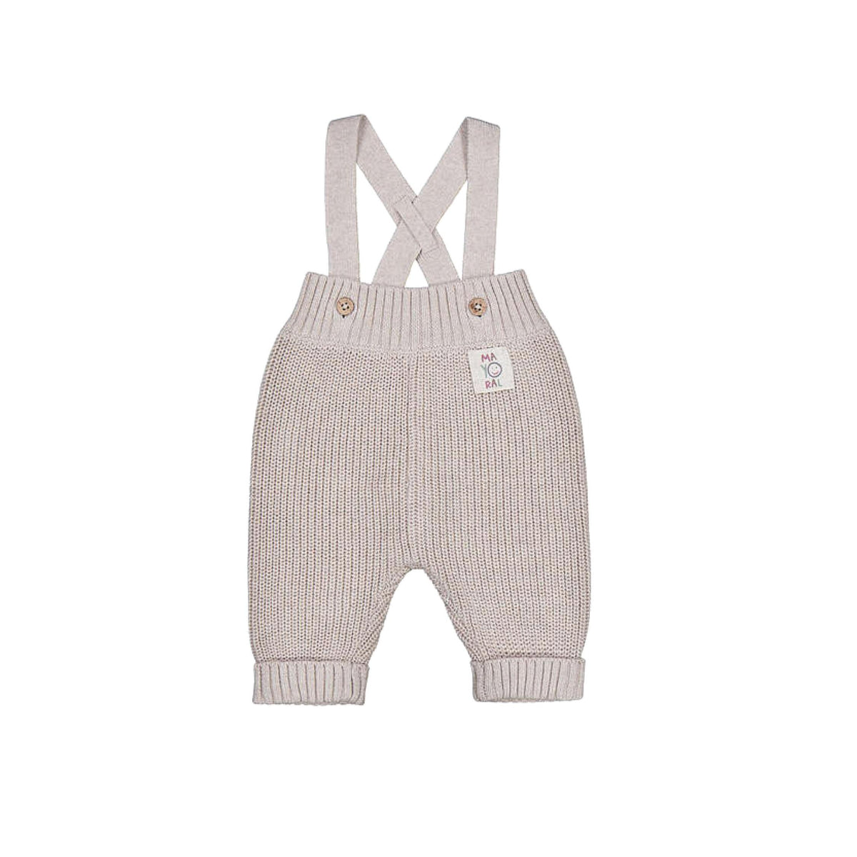 Baby Boy Knit Suspenders Pants
