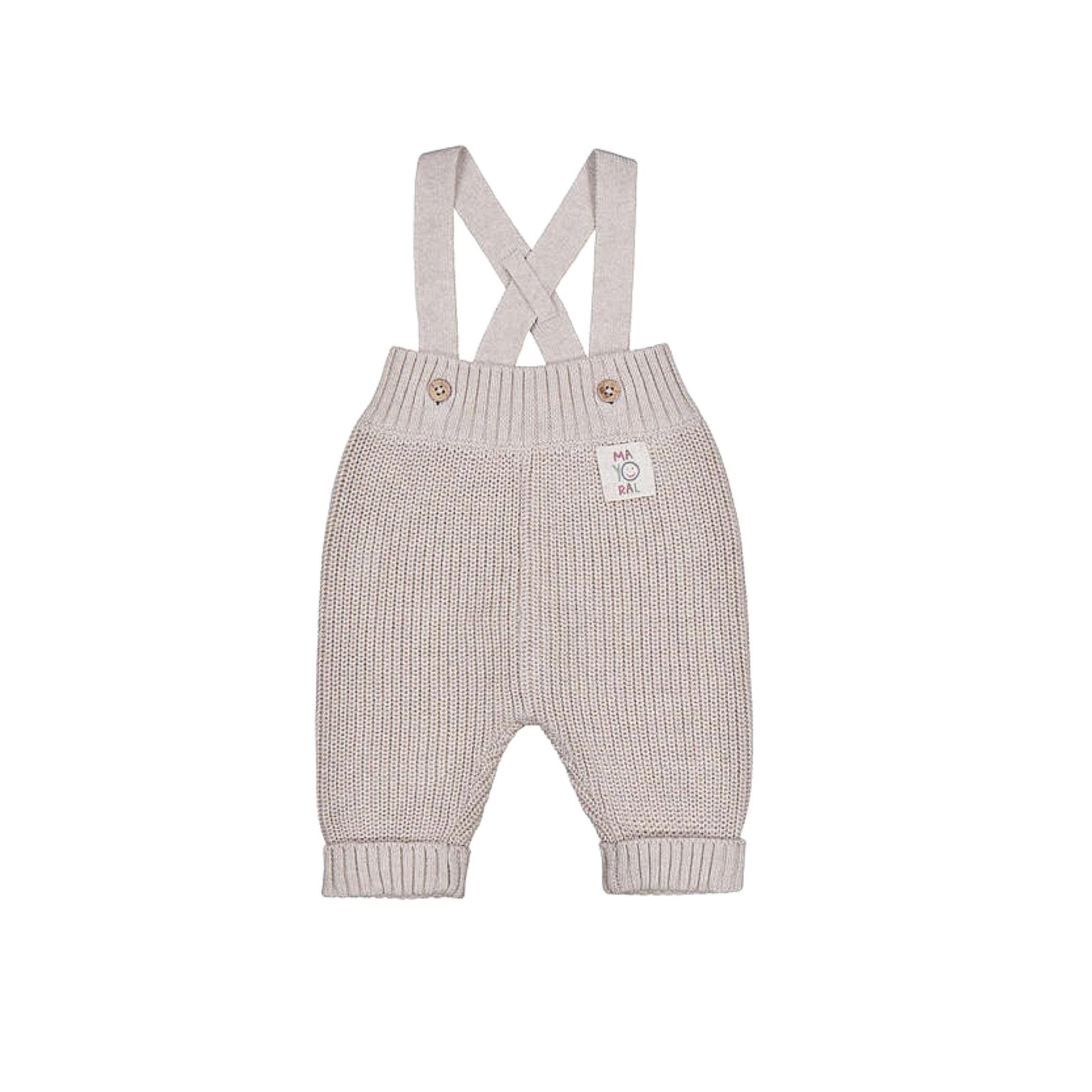 Baby Boy Knit Suspenders Pants
