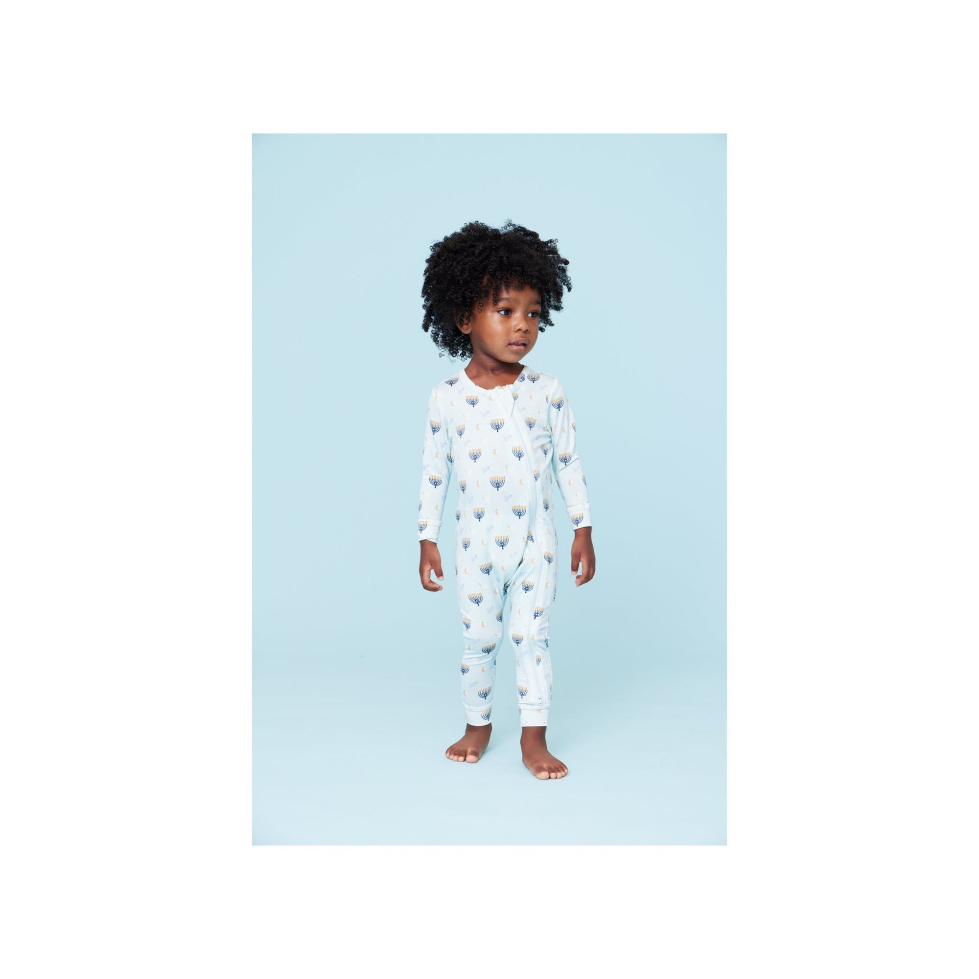 Peaceful Hanukkah Bamboo Romper