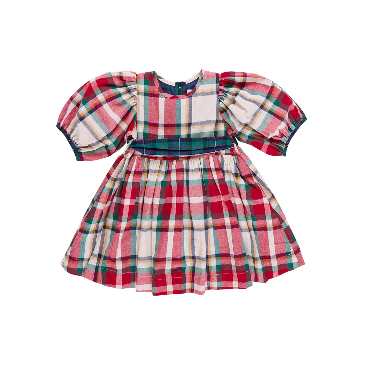 Girls Ruby Holiday Tartan Plaid Dress