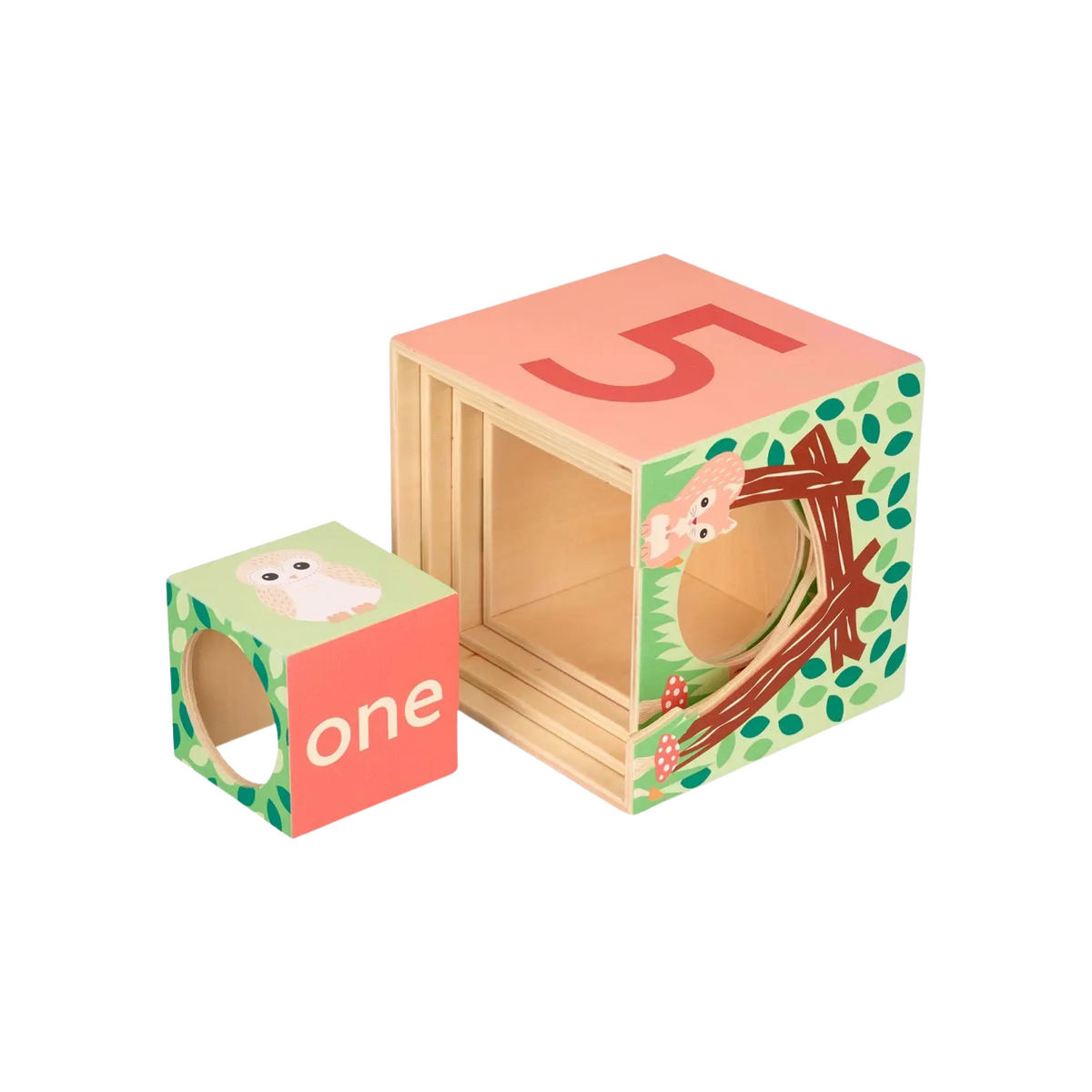 Woodland Wooden Stacking Cubes