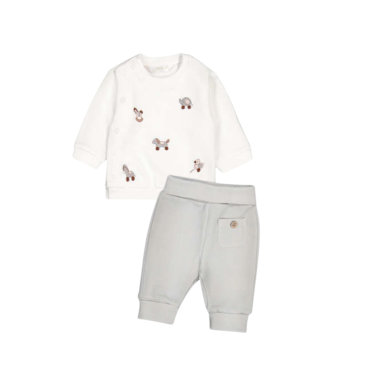 Animal Toys Print Sweatshirt &amp; Pant Set