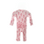 Pink Candy Cane Print Organic Footie