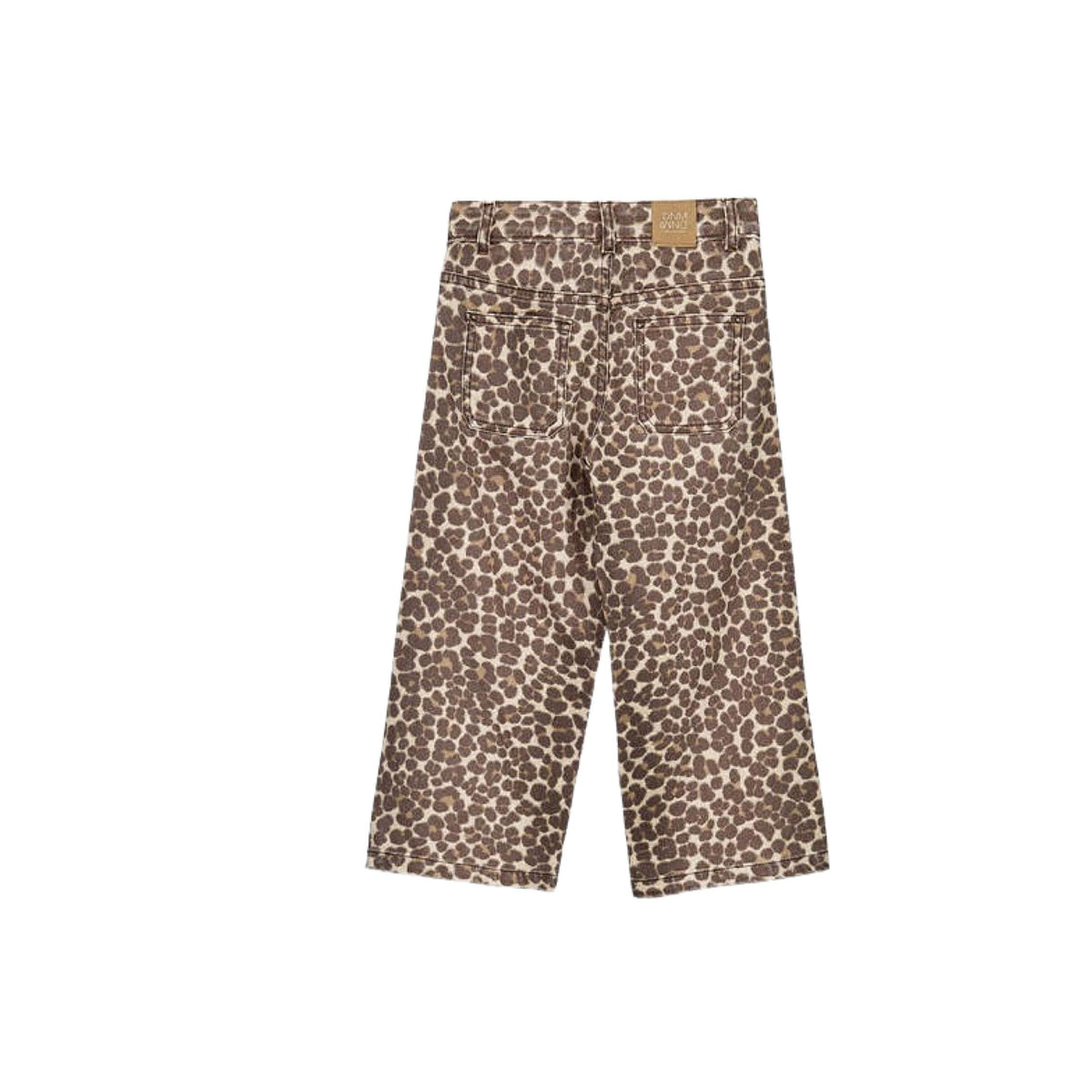 Leopard Print Twill Pants