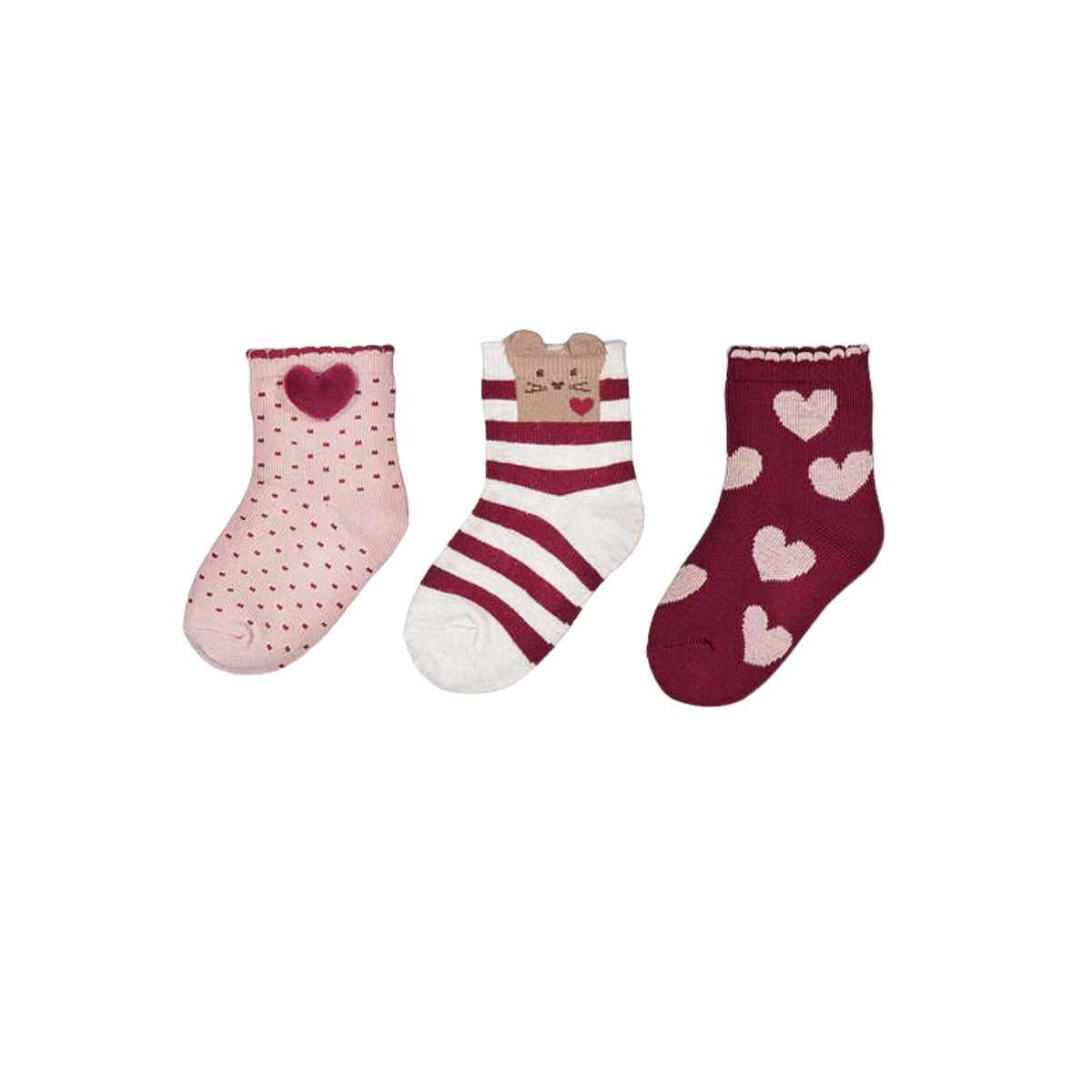 Hearts &amp; Stripes Socks 3-Pack