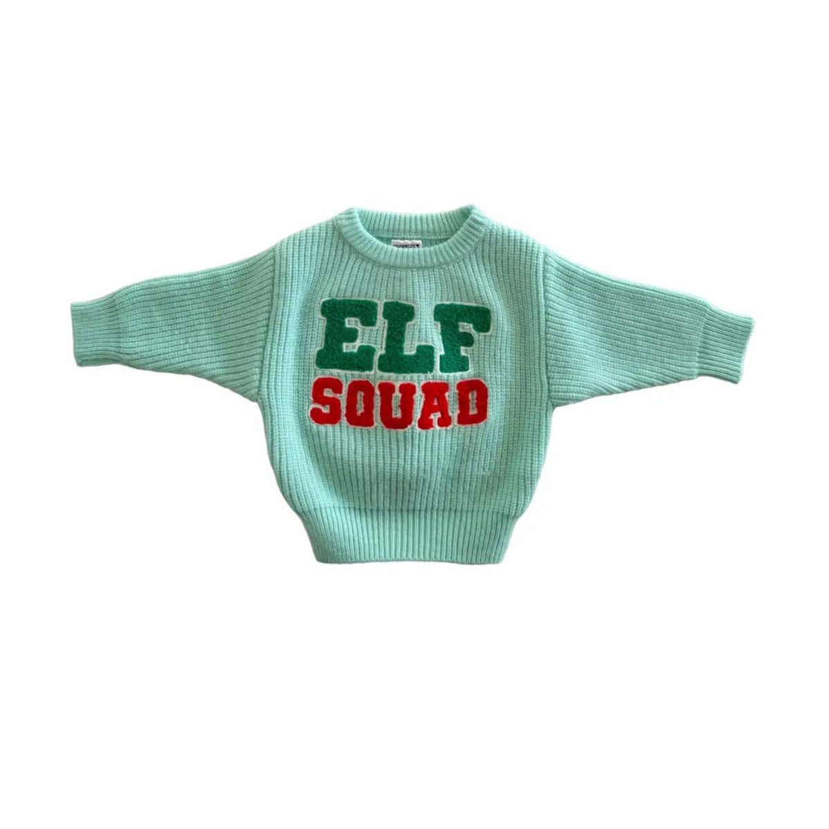 “Elf Squad” Motif Knit Sweater