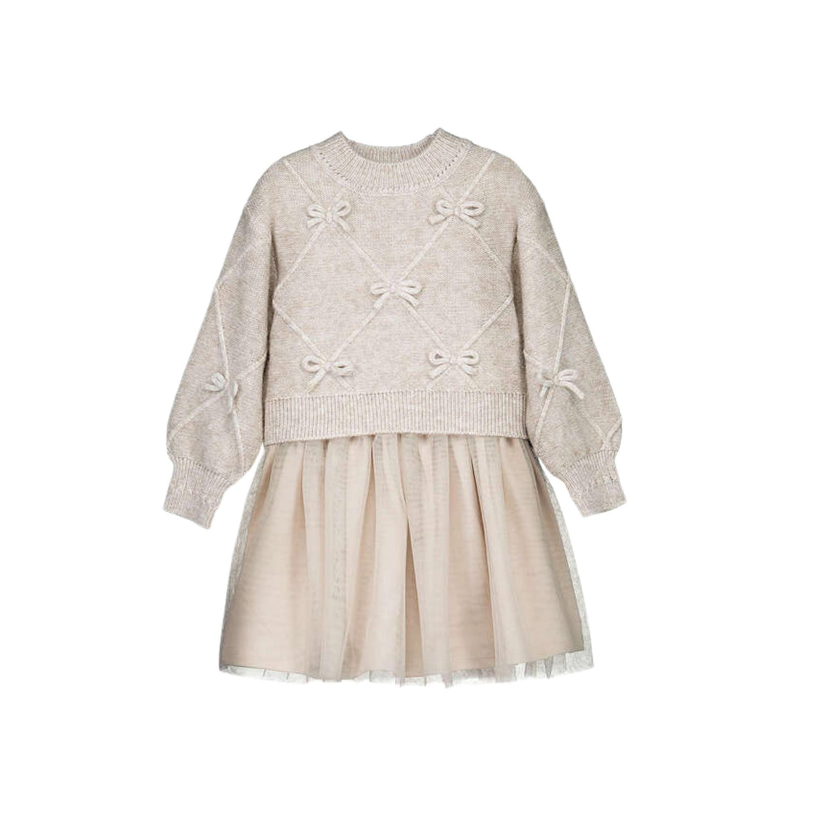 Tulle &amp; Bows Knit Dress