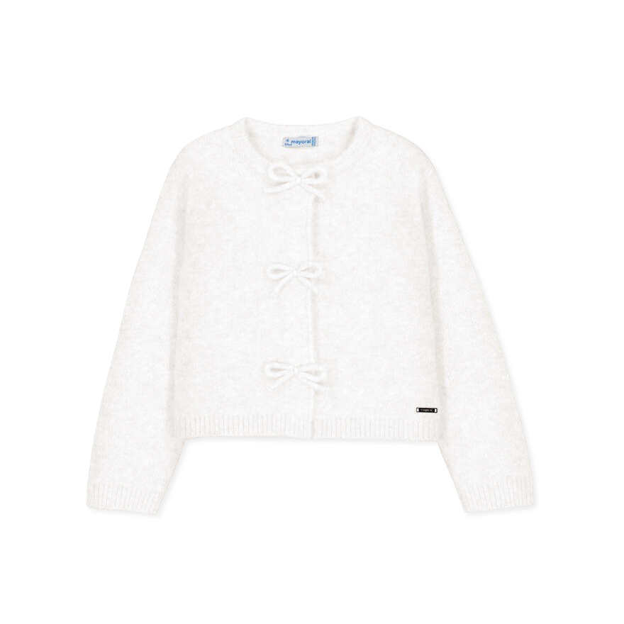 Bow Front Knit Cardigan