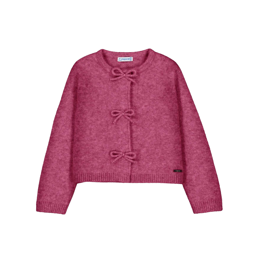 Bow Front Knit Cardigan