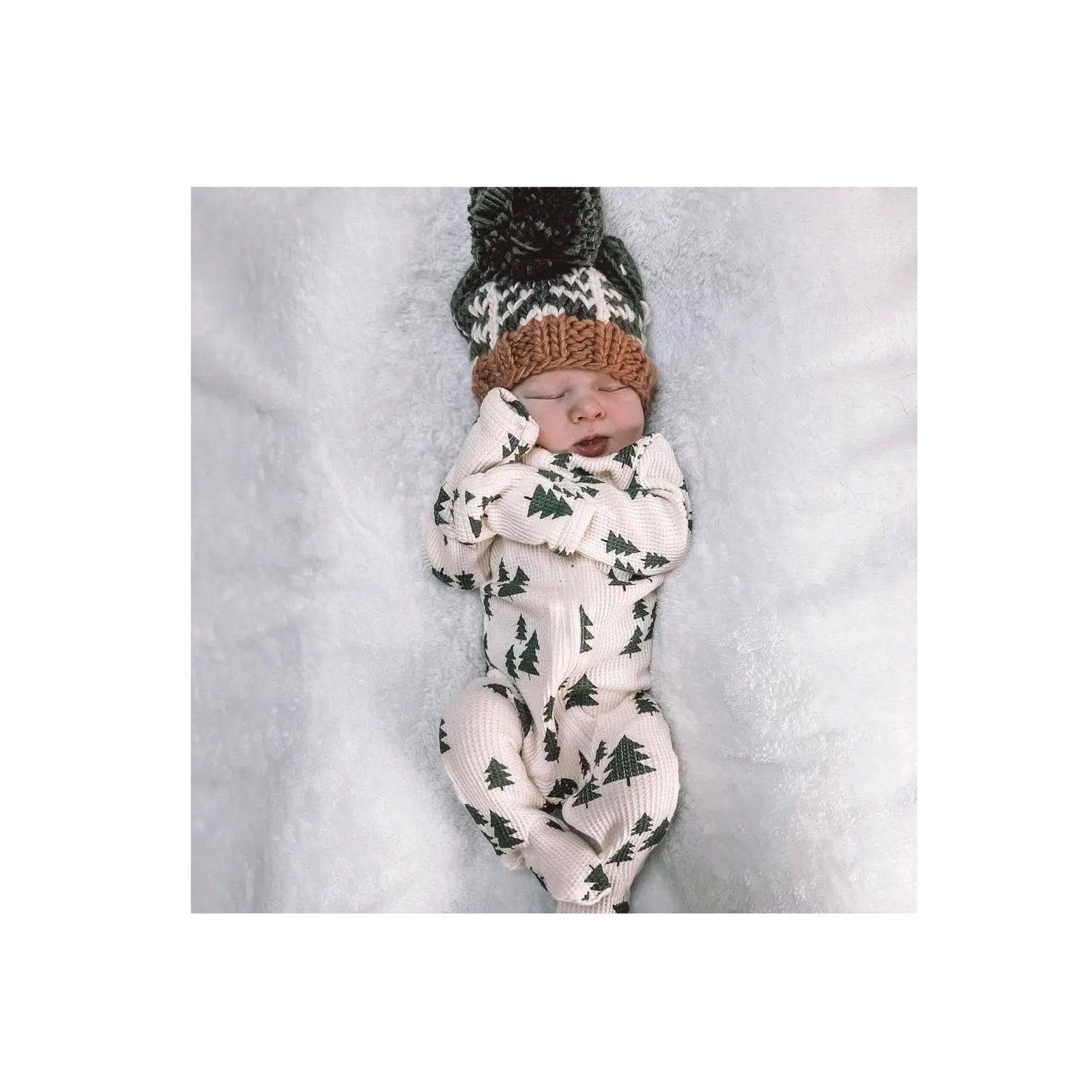 Forest Hand Knit Pom Hats