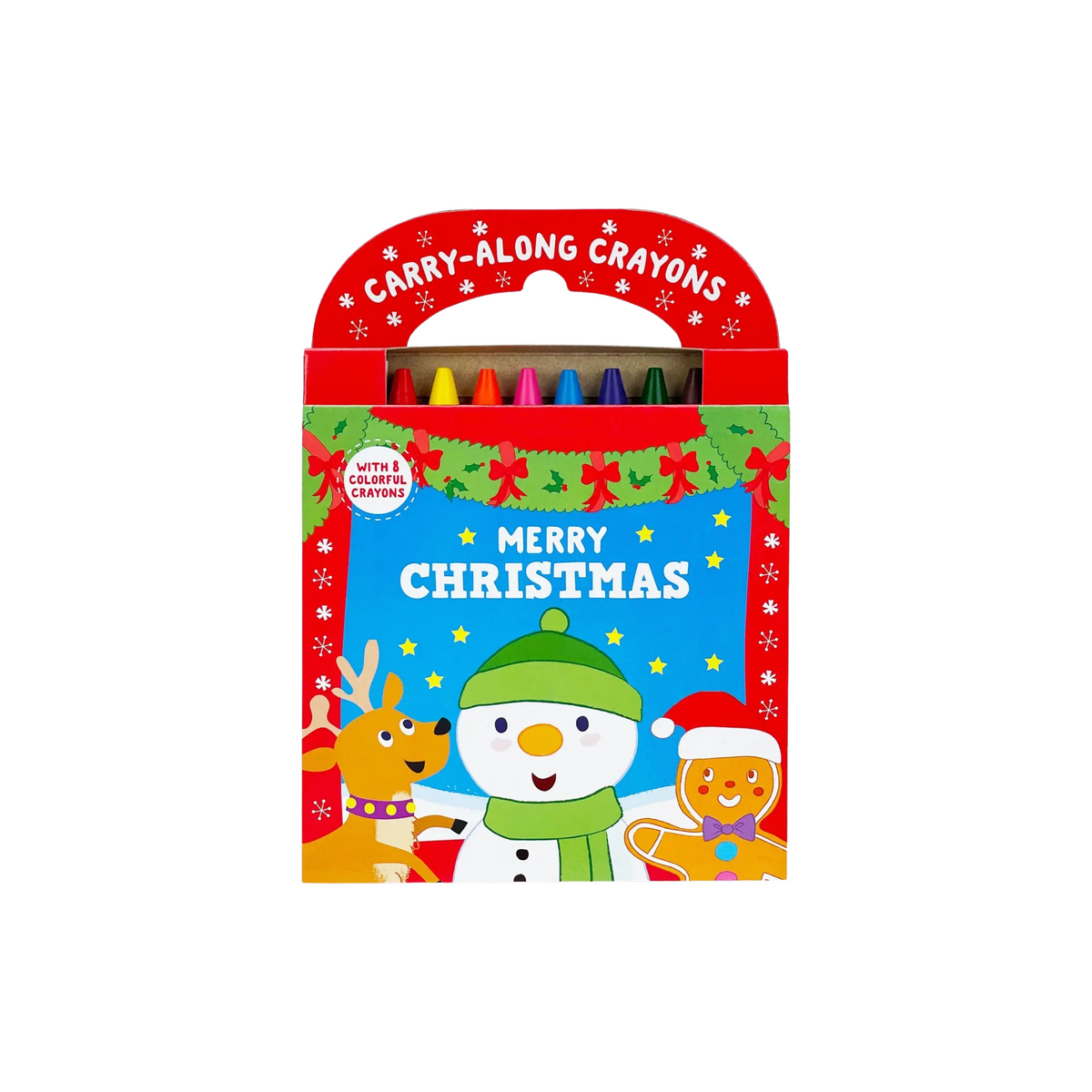 Merry Christmas Coloring Book With Crayons Set