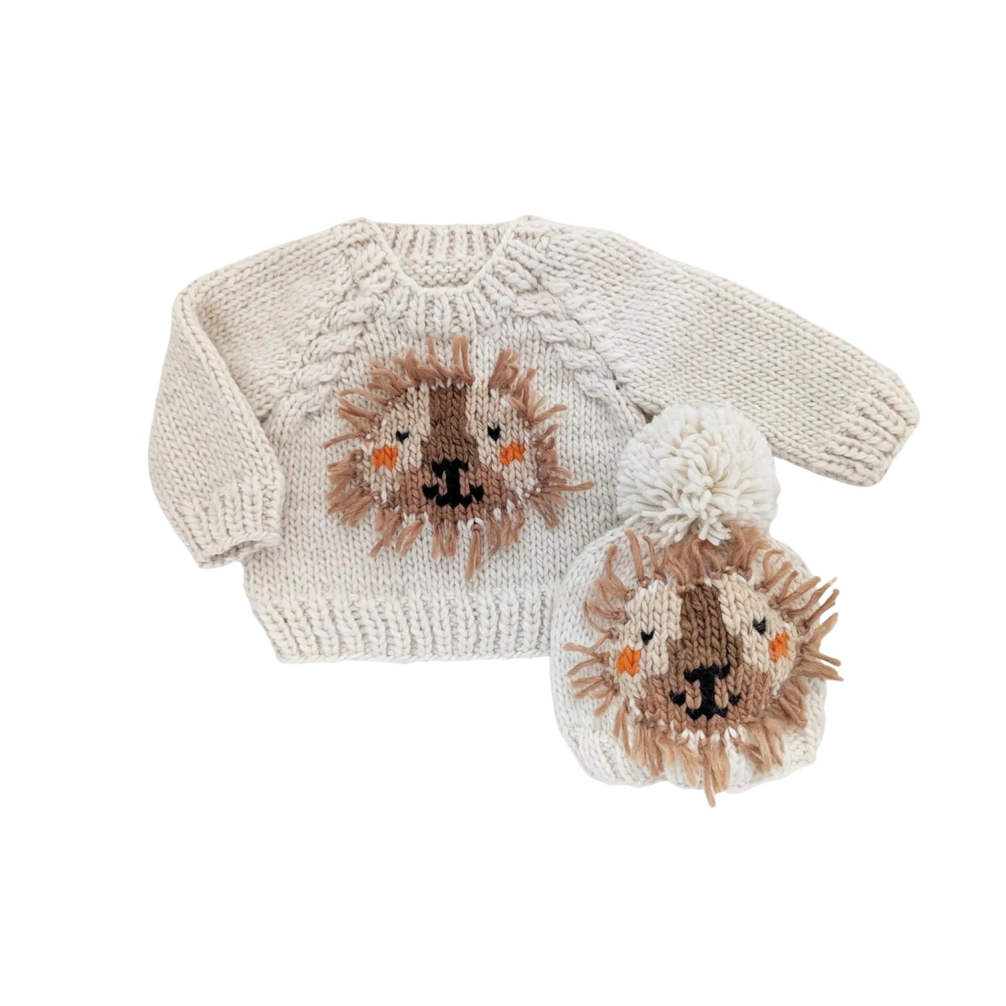 Lion Hand Knit Sweater
