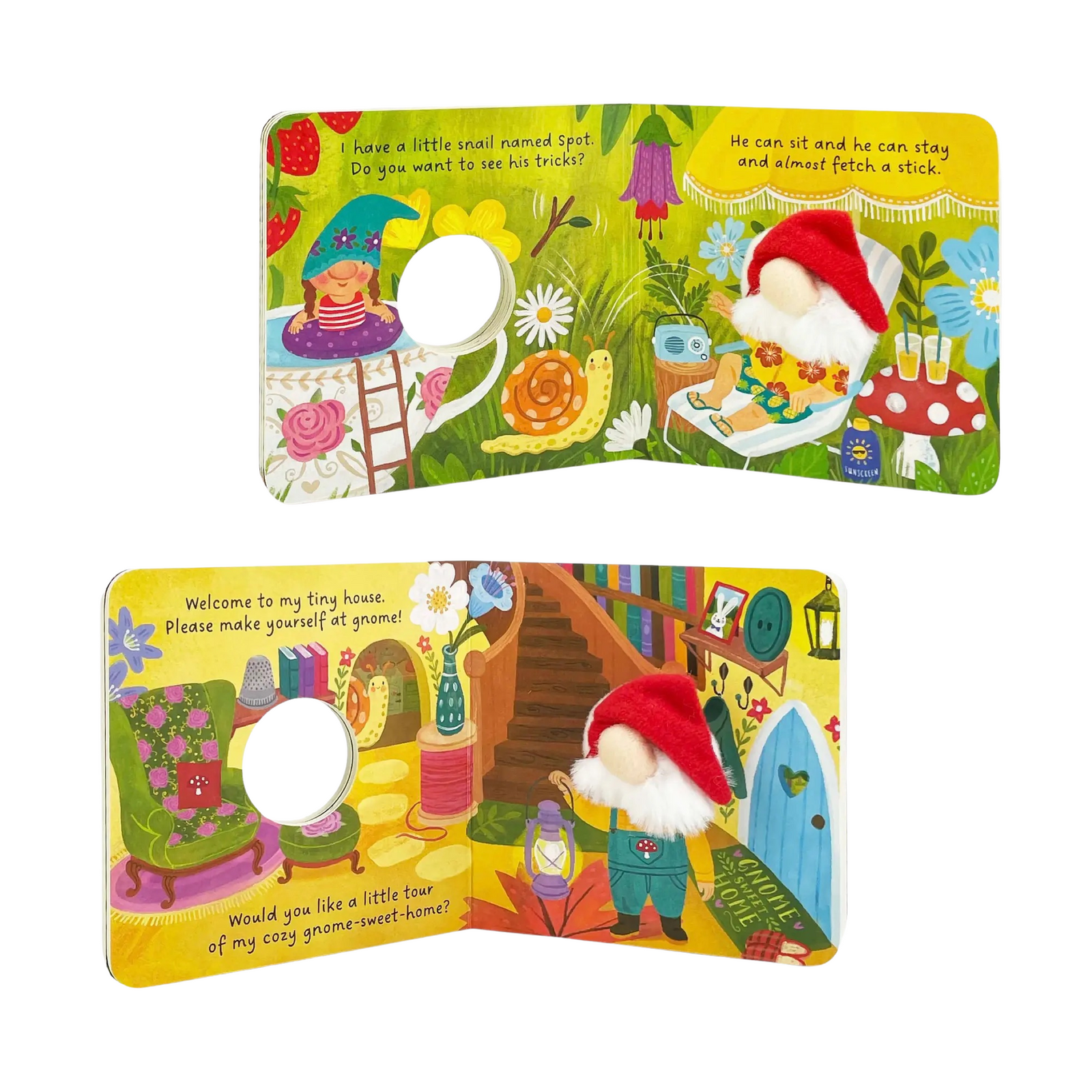 Gnome Sweet Home Finger Puppet Board Book