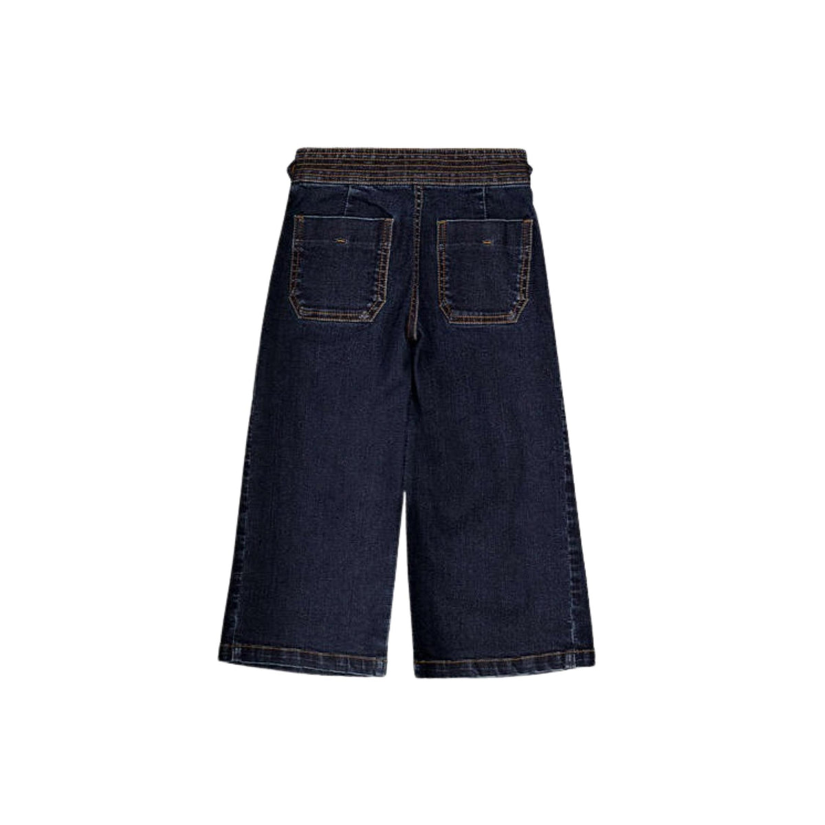 Super Dark Wide Leg Denim Pants