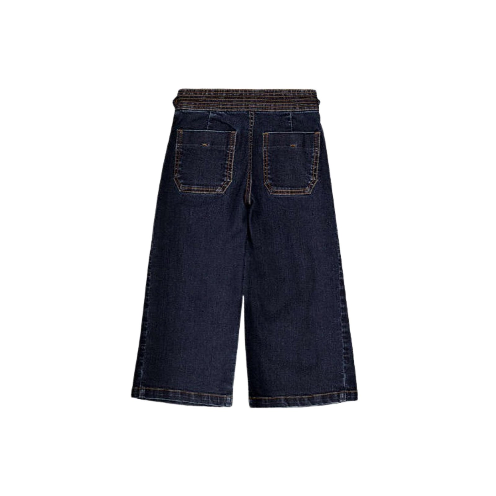 Super Dark Wide Leg Denim Pants