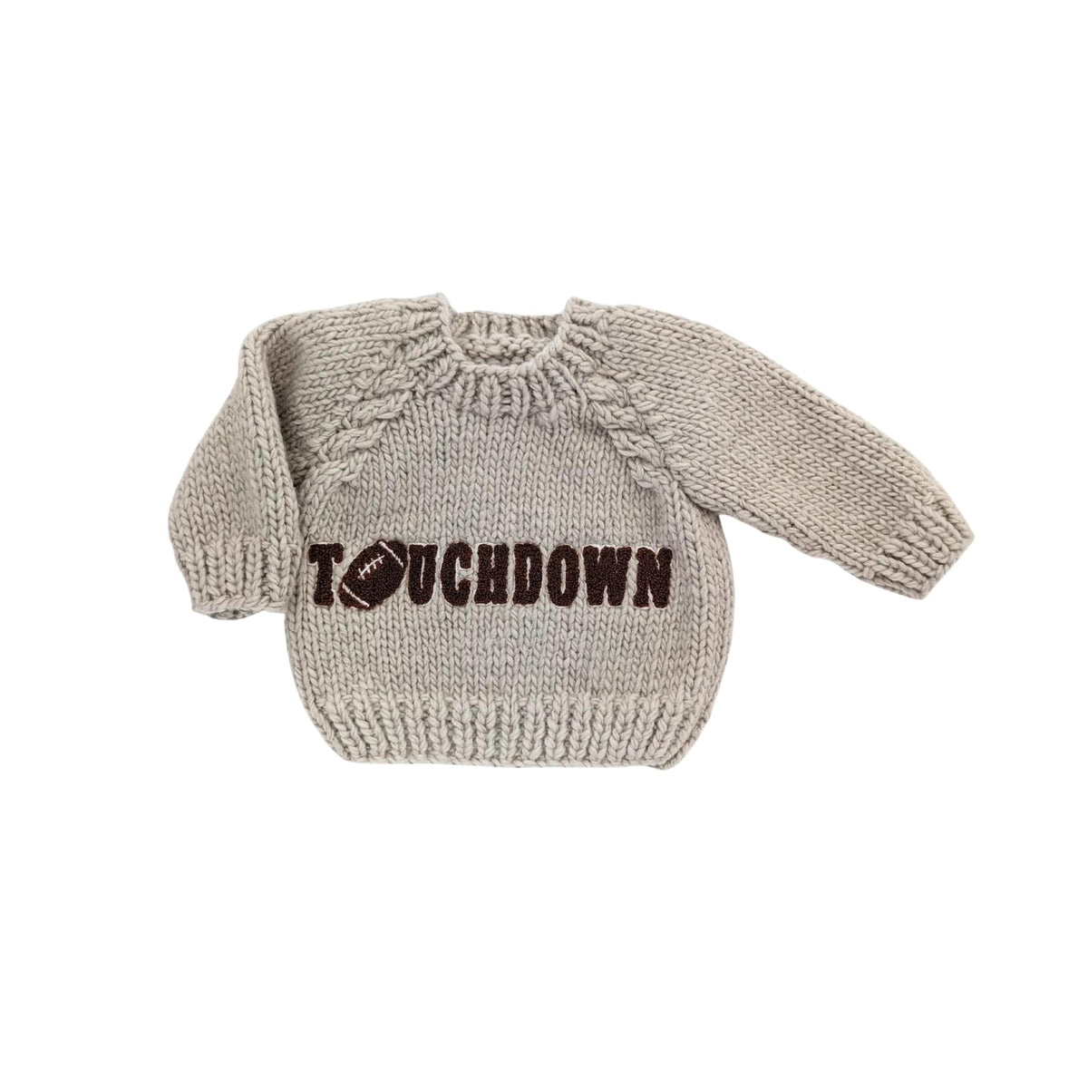 Touchdown Football Hand Knit Sweater