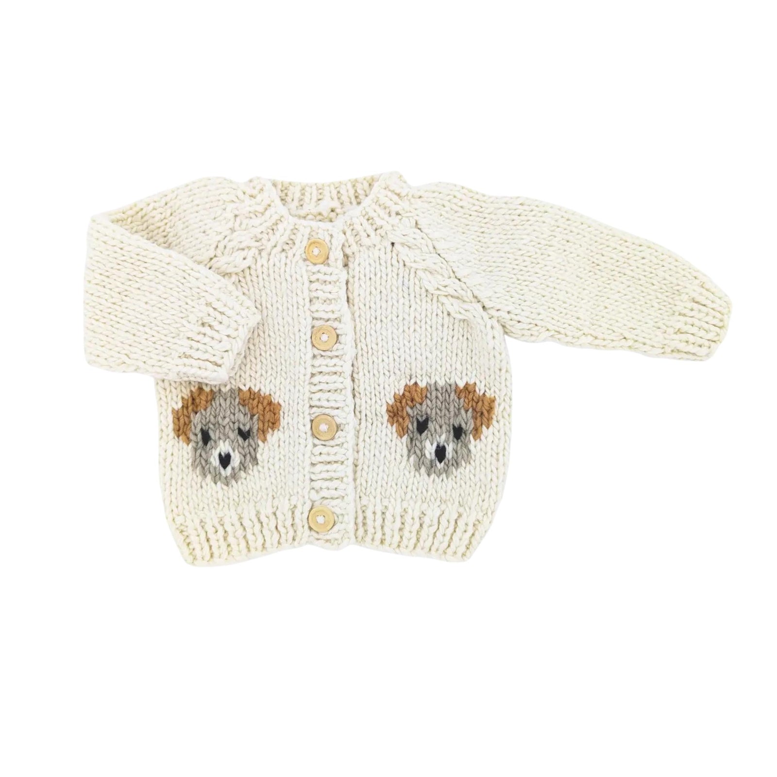 Puppy Hand Knit Cardigan